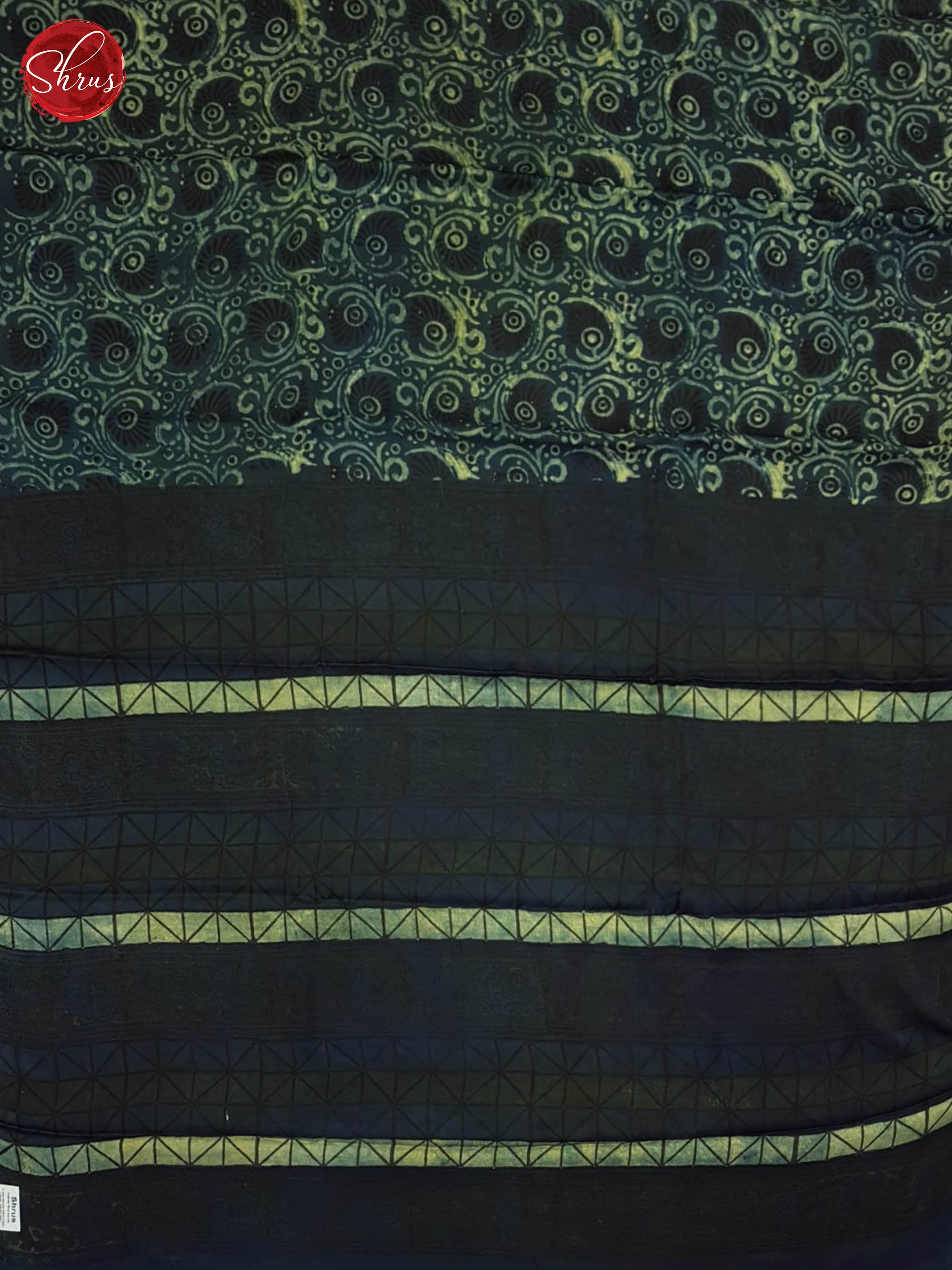 Black & Blue  - Modal Silk Saree - Shop on ShrusEternity.com
