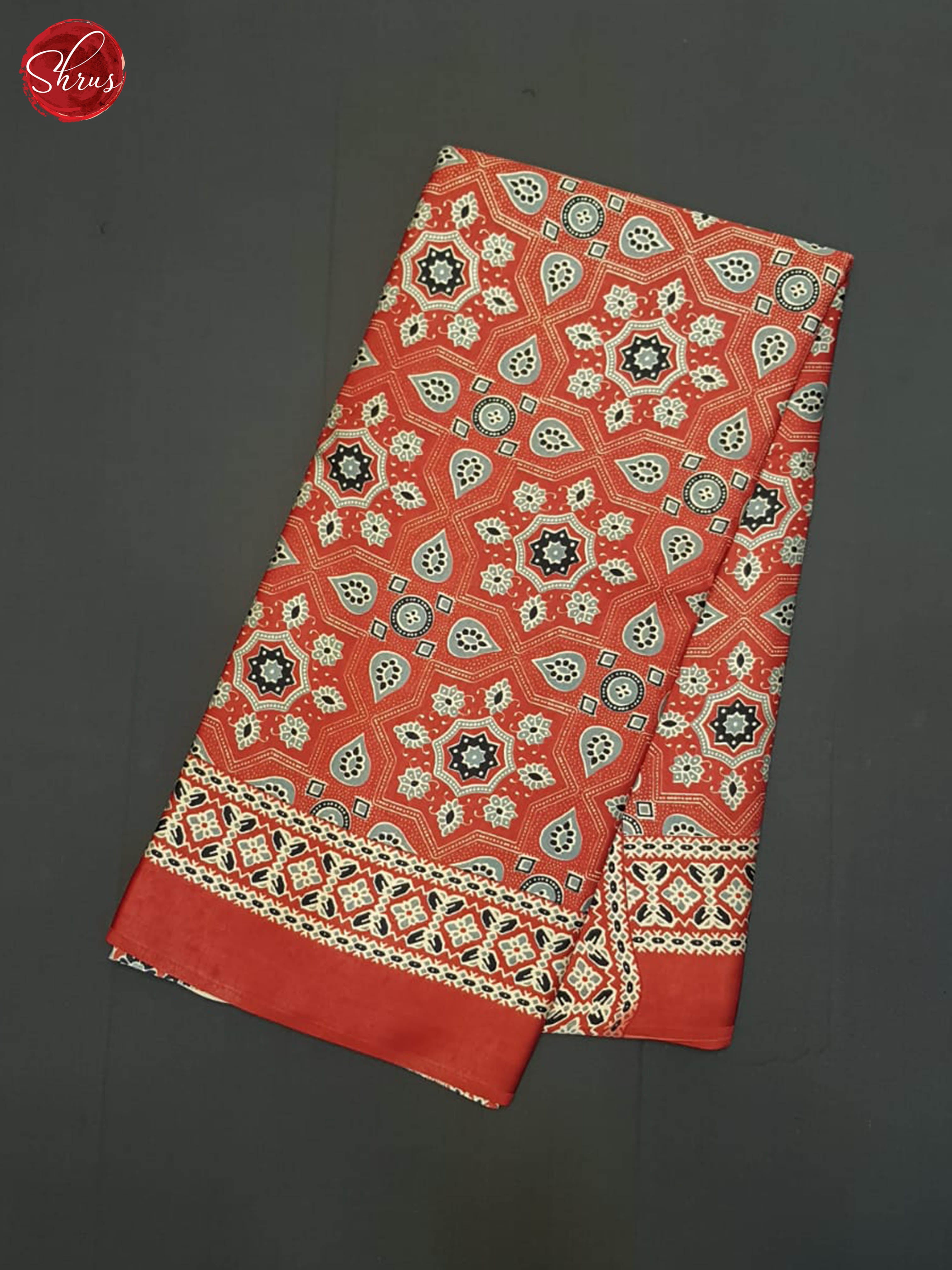 Red - Modal Silk Saree - Shop on ShrusEternity.com