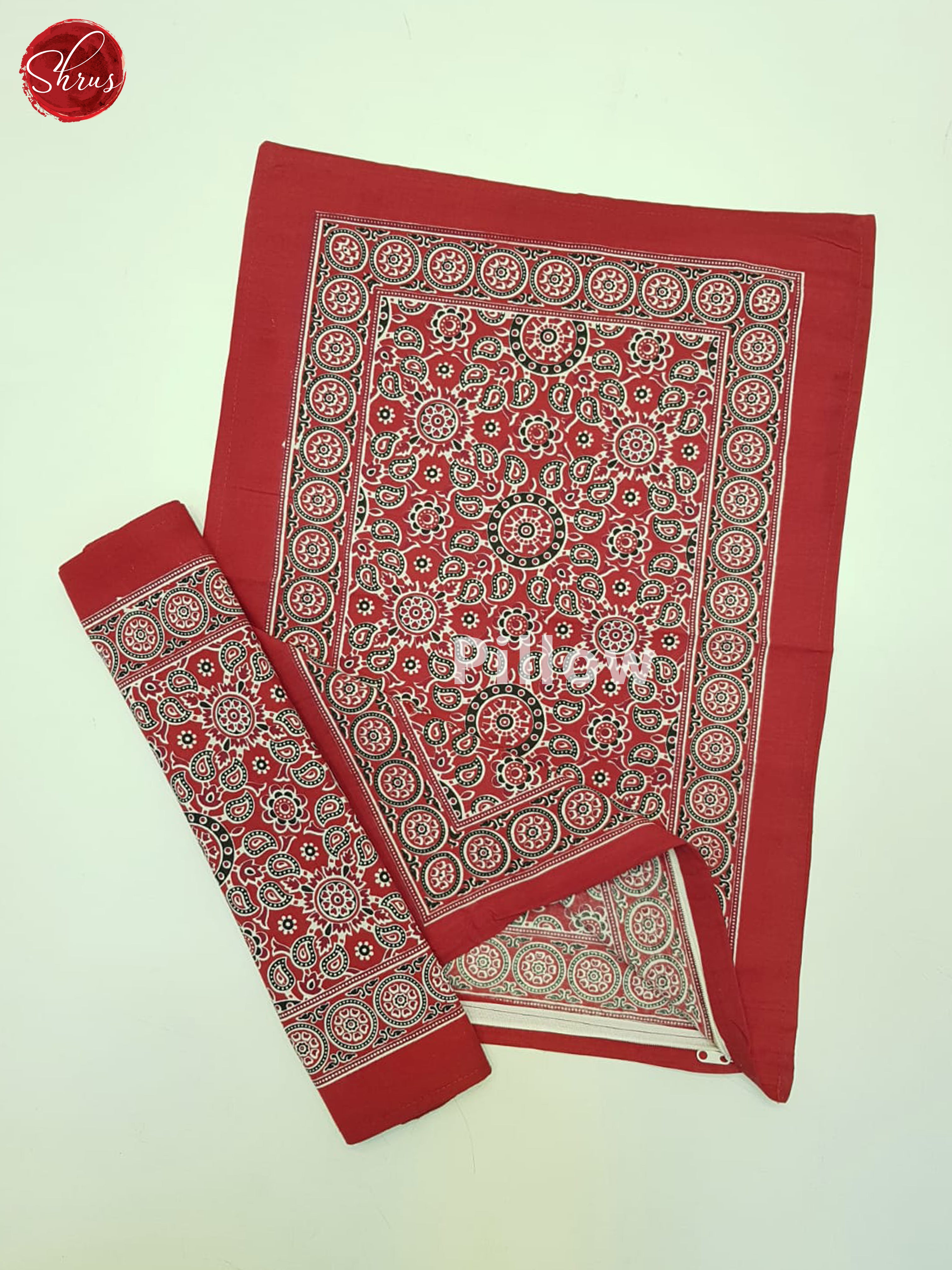 Reds - Jaipuri block printed Cotton Bed Spreads - Shop on ShrusEternity.com