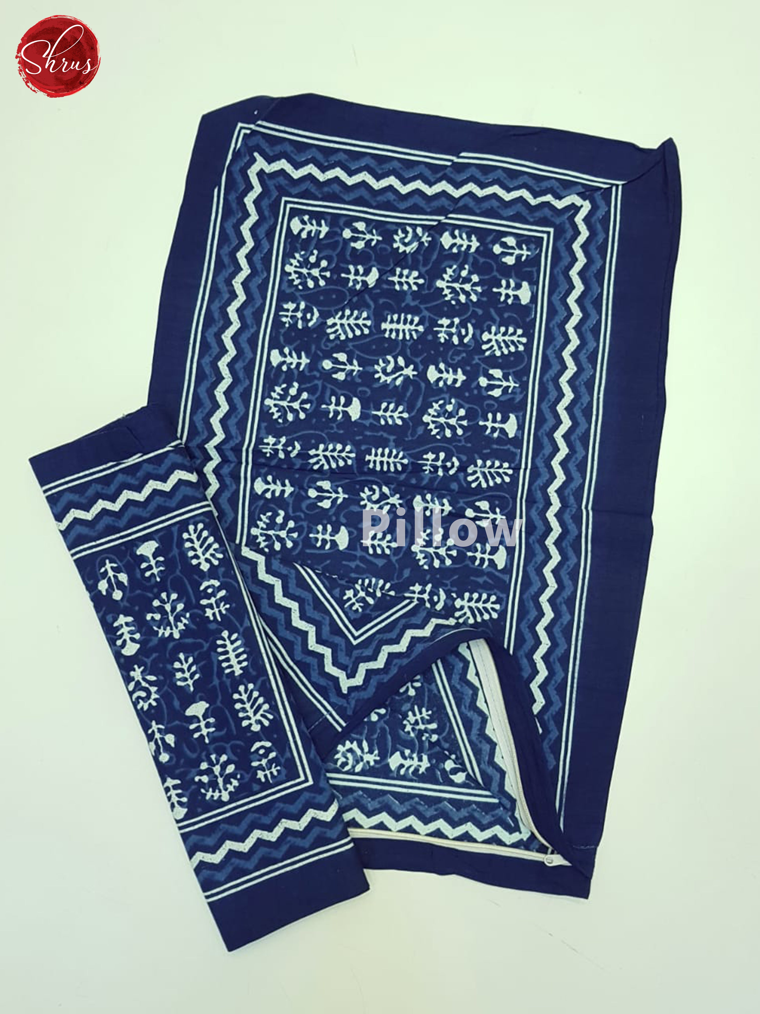 Blue - Jaipuri block Printed Cotton Bed Spreads - Shop on ShrusEternity.com