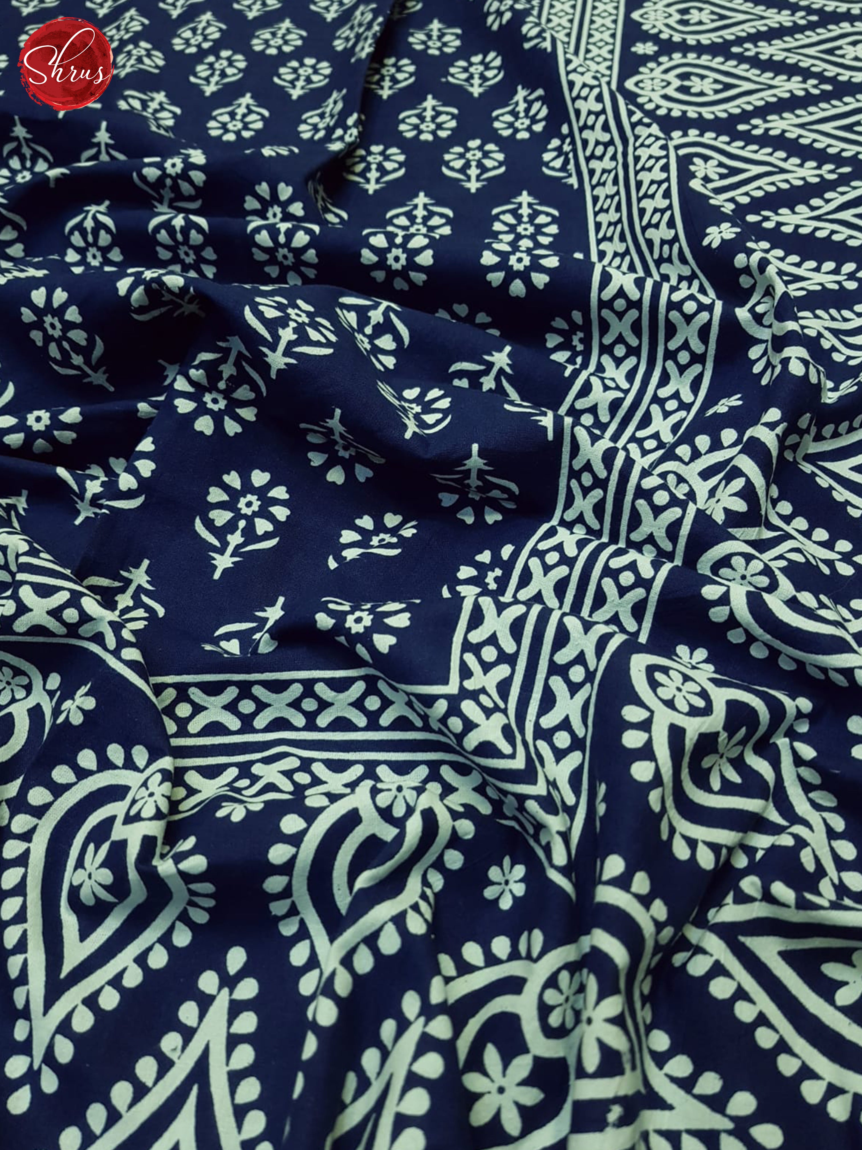 Blue- Jaipuri Block Printed Bedsheet - Shop on ShrusEternity.com