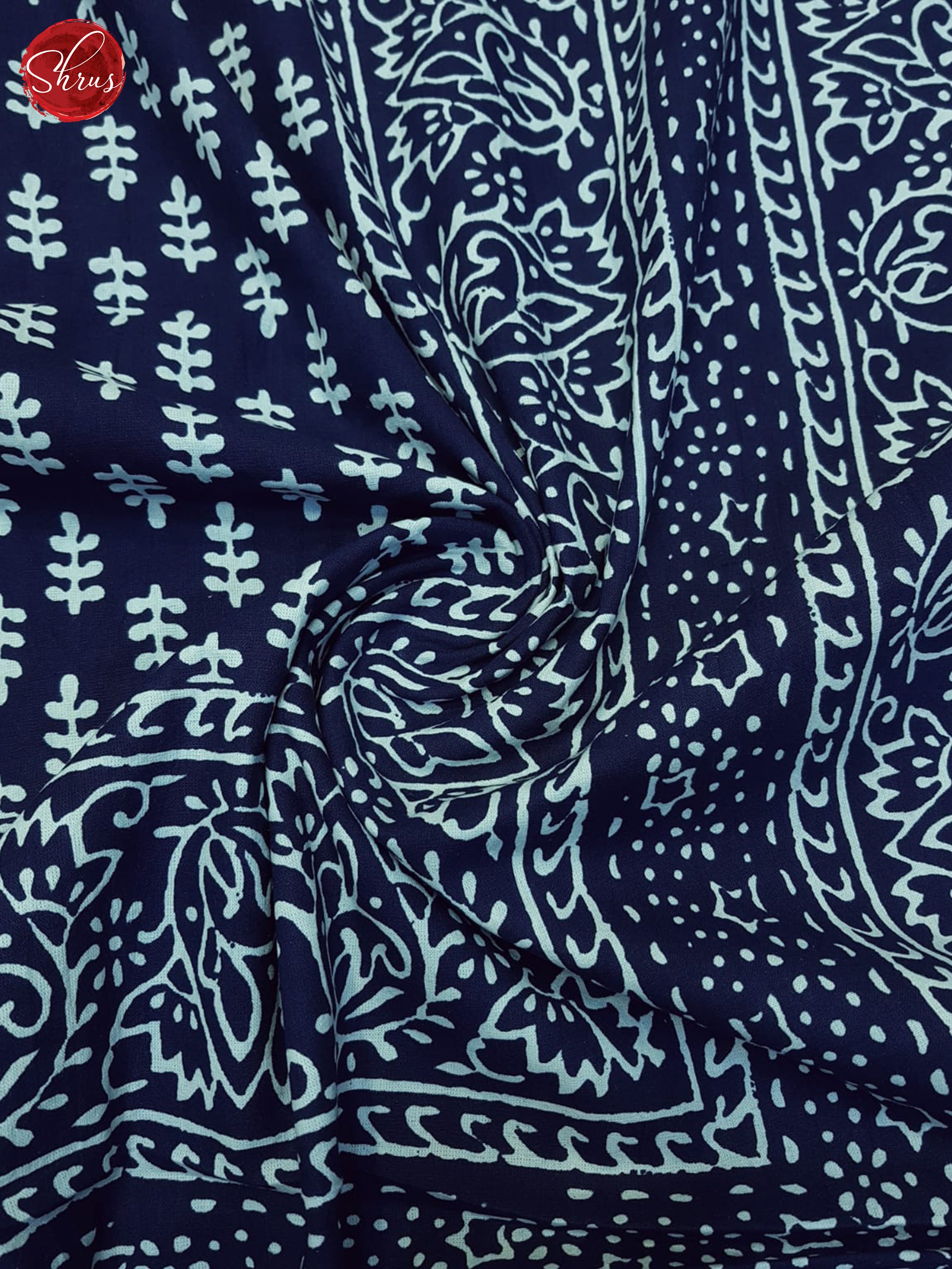 Blue- Jaipuri block printed Bedsheet - Shop on ShrusEternity.com