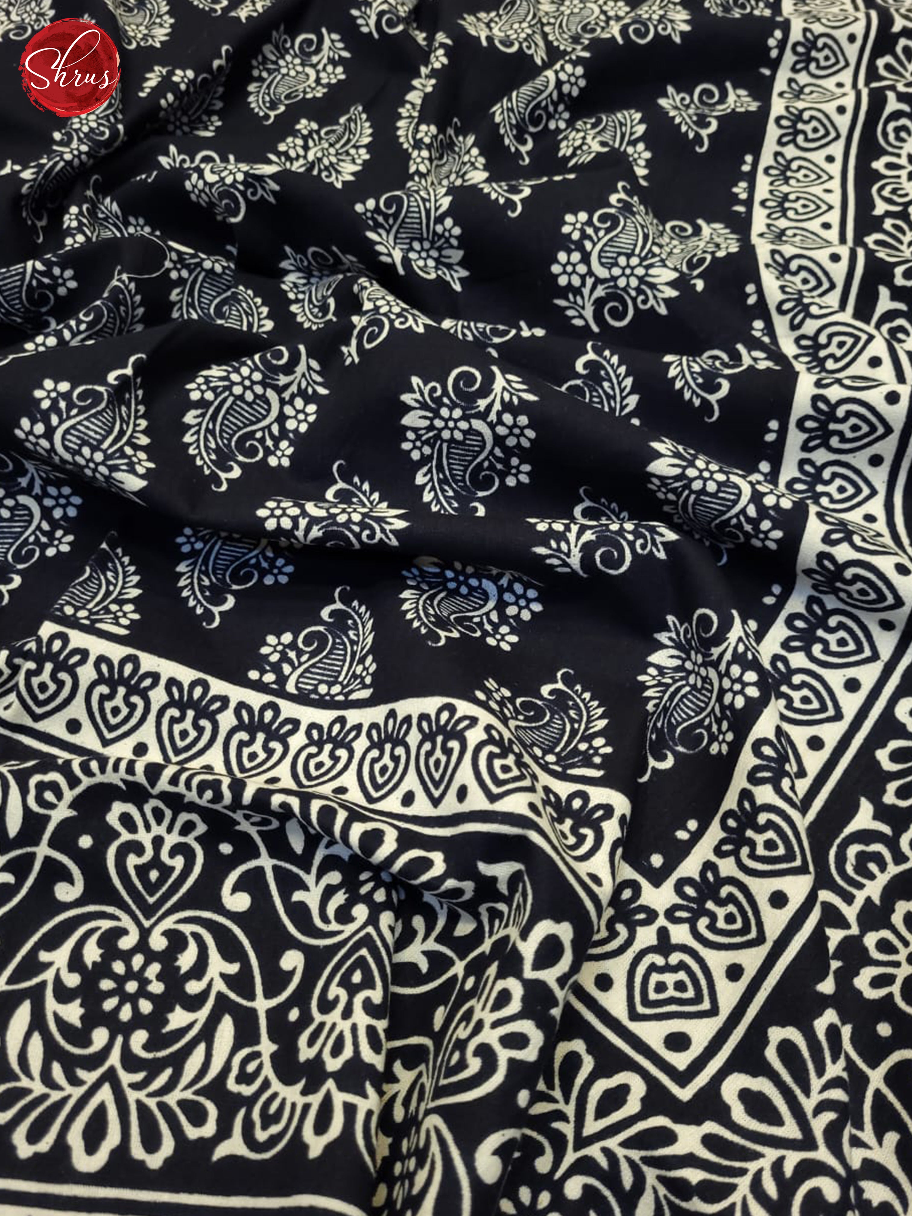 Black & White - Jaipuri Block Printed Cotton Bed Spread - Shop on ShrusEternity.com