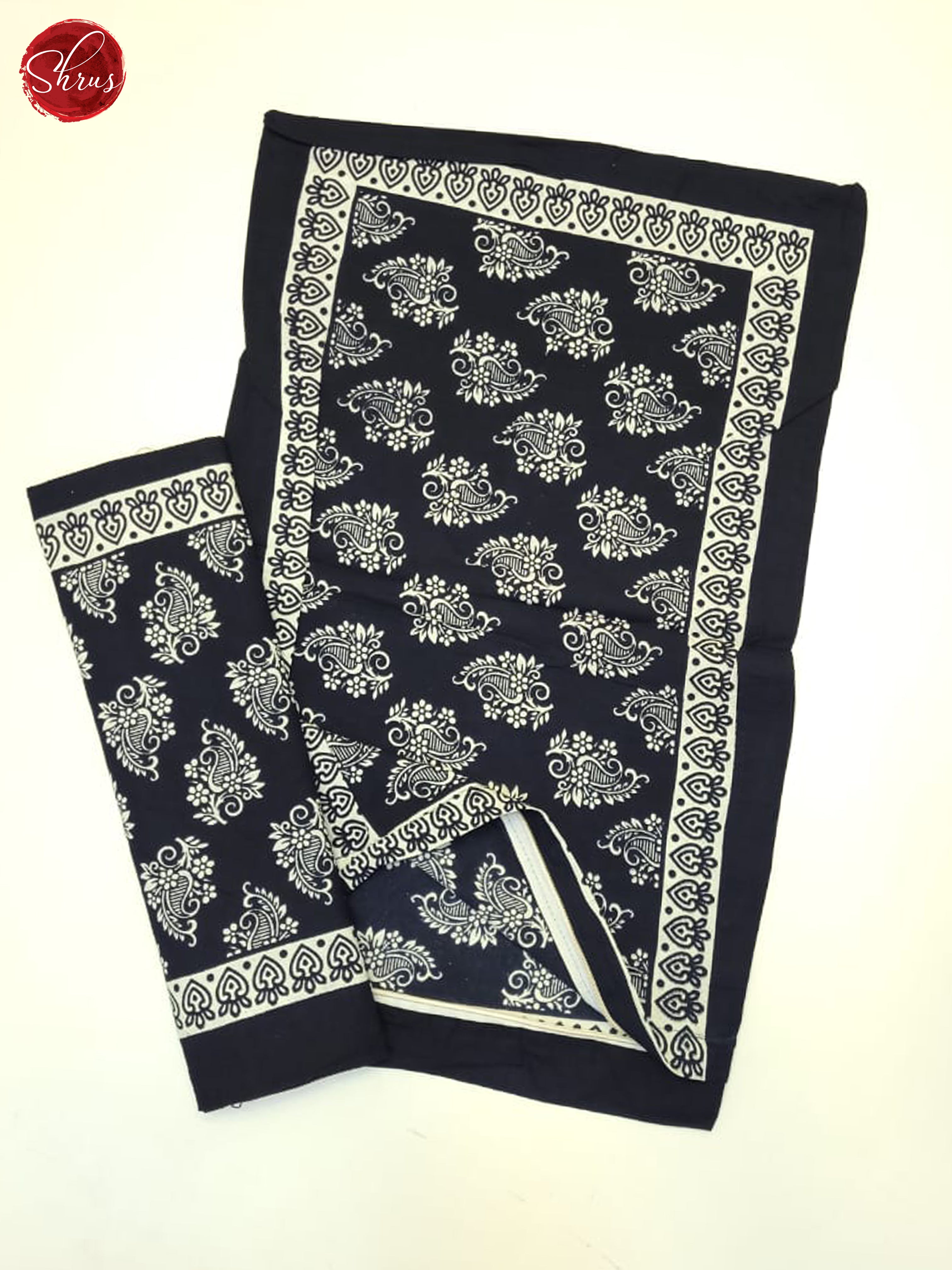 Black & White - Jaipuri Block Printed Cotton Bed Spread - Shop on ShrusEternity.com