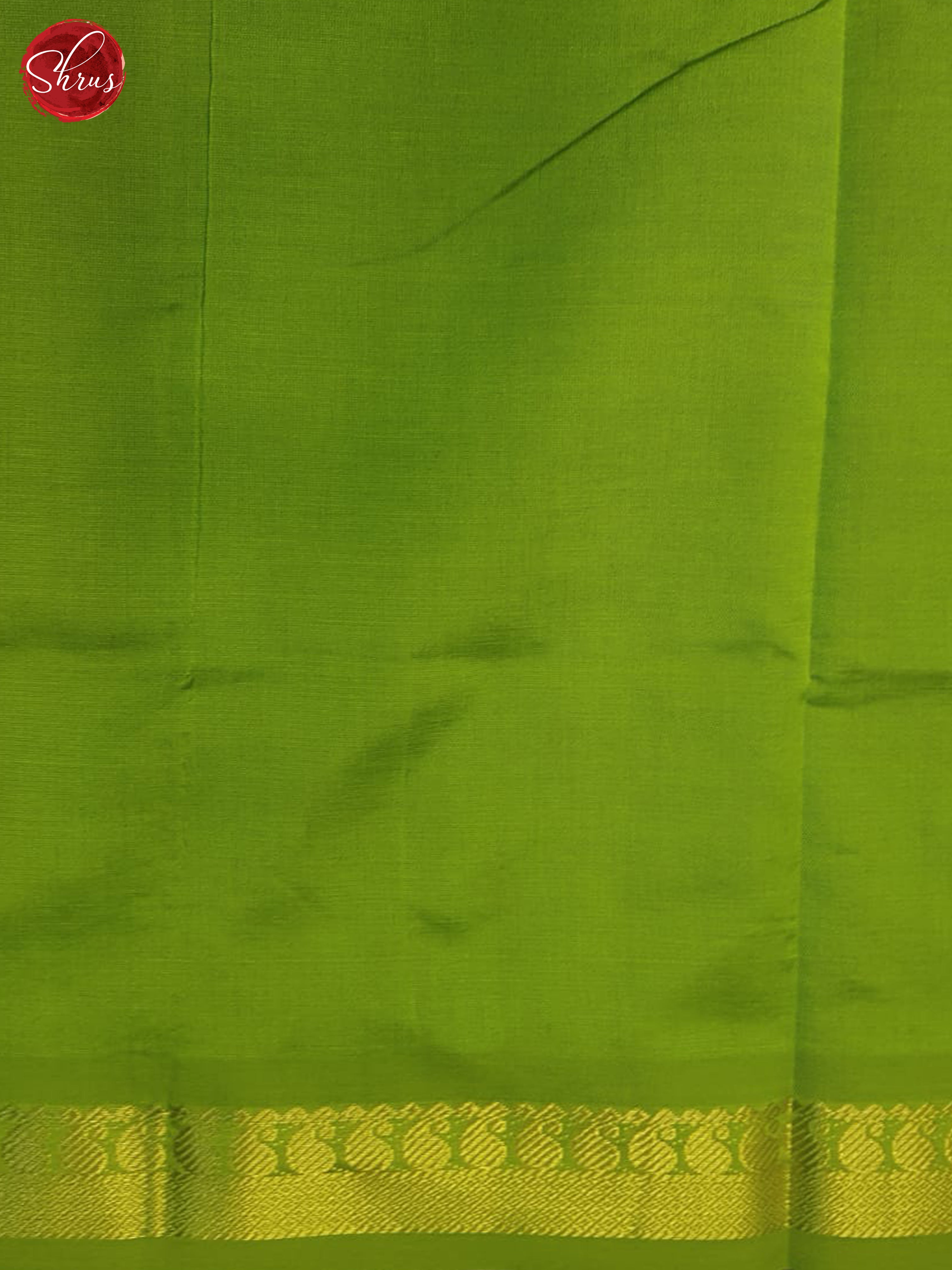 Brown And Green- Silk Cotton Half- Pure saree - Shop on ShrusEternity.com