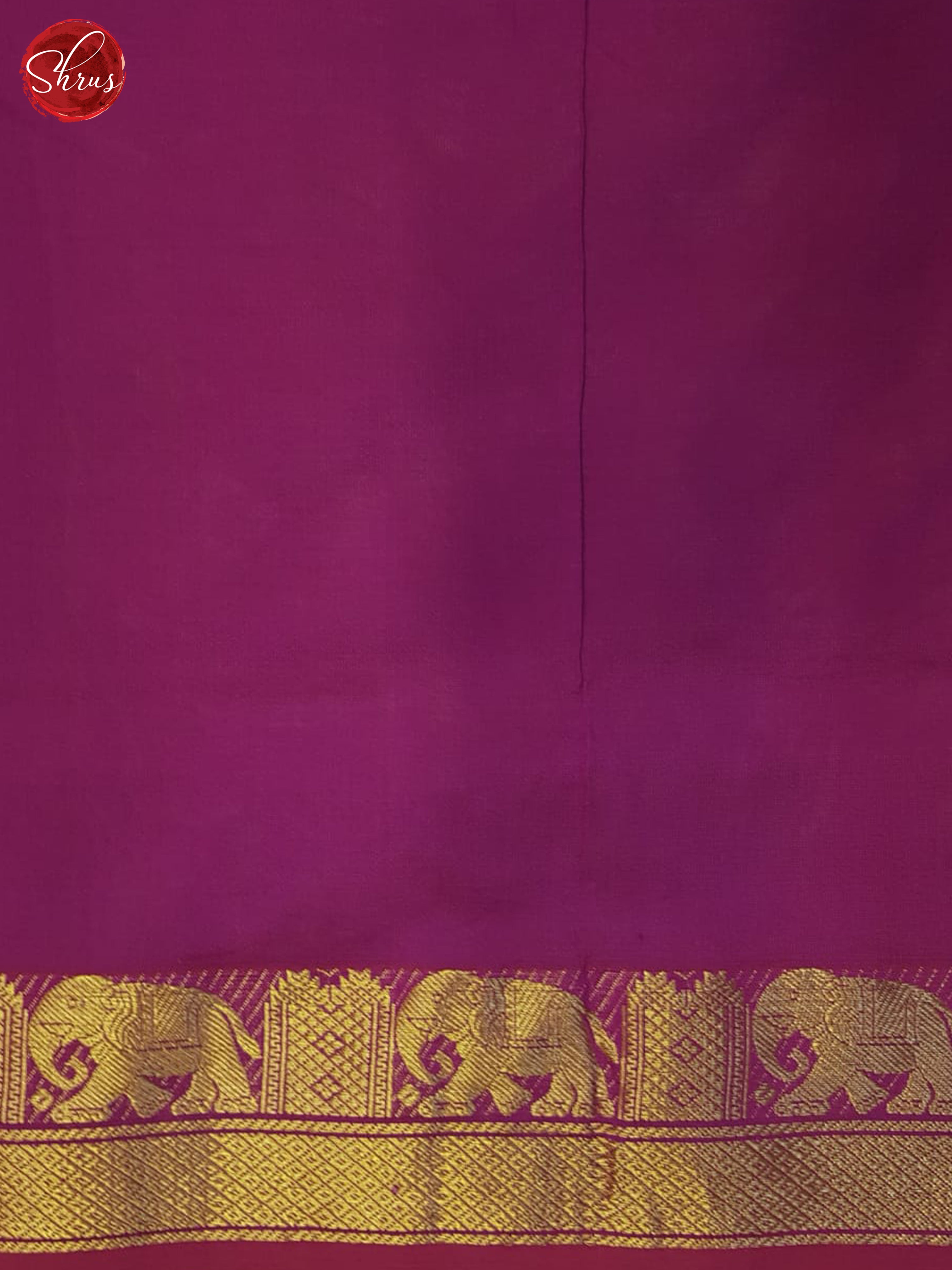 Green And Pink- Silk Cotton Half-pure Saree - Shop on ShrusEternity.com