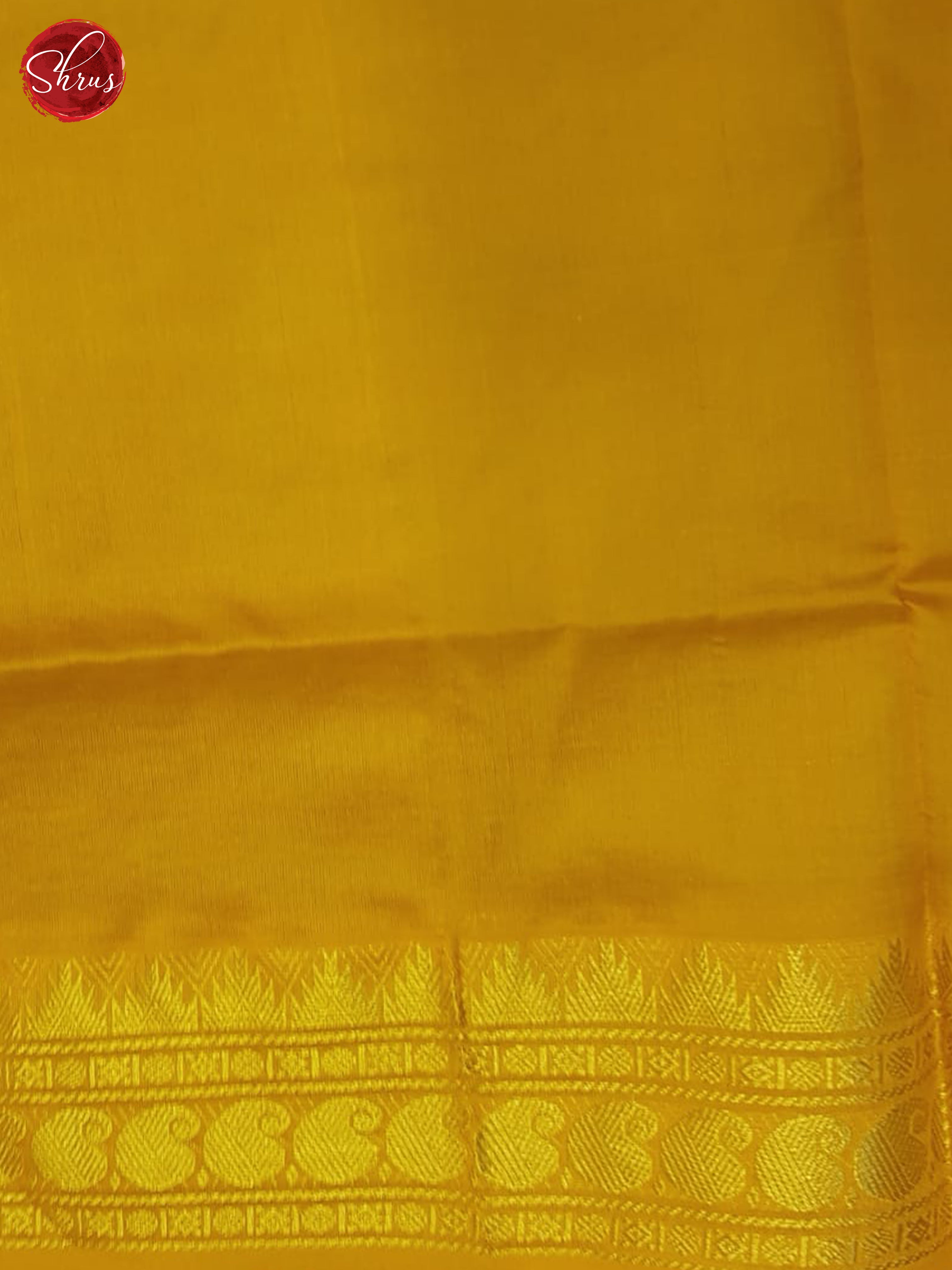 Green And Mustard-Silk cotton half-pure Saree - Shop on ShrusEternity.com