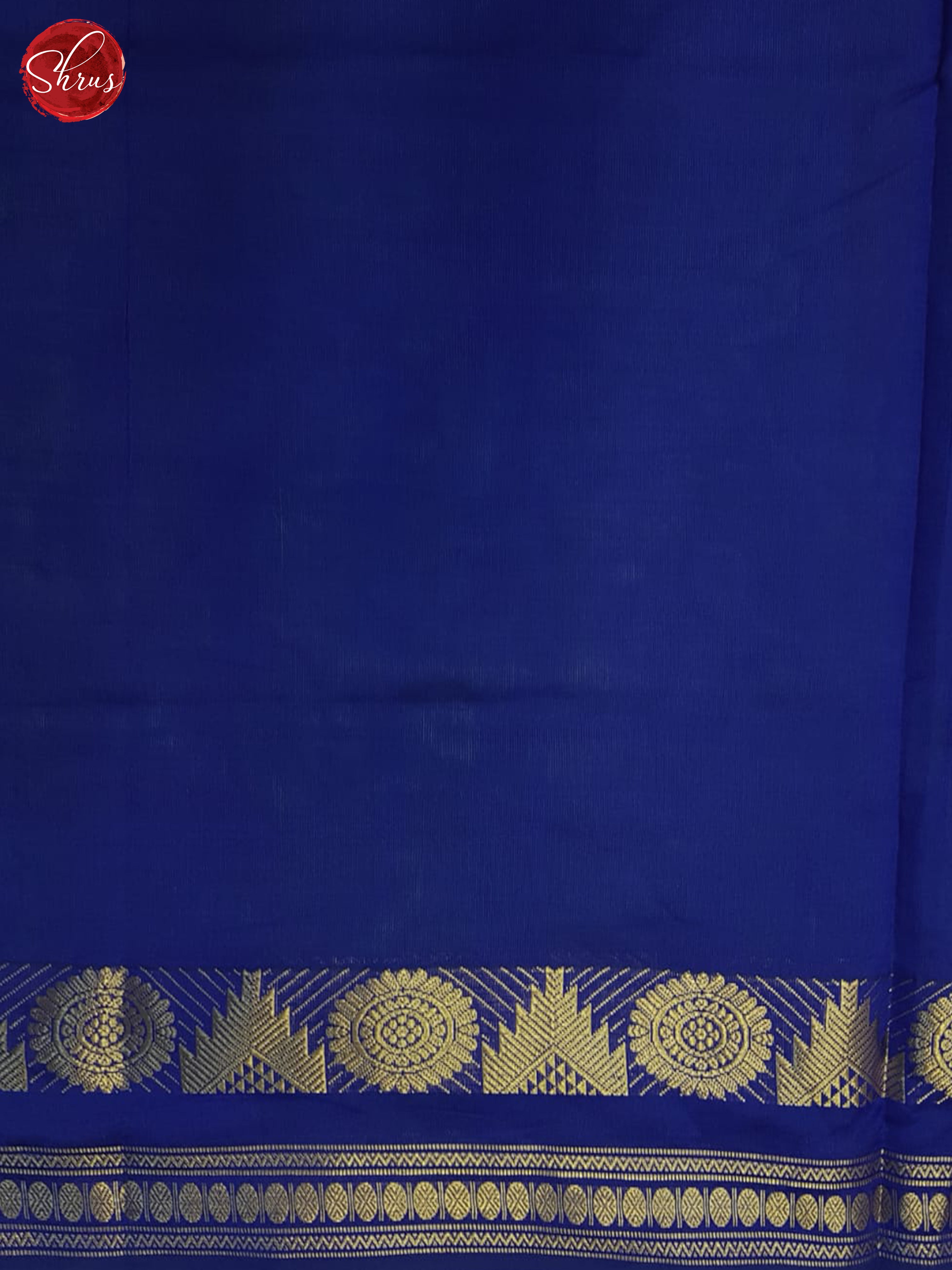 Green And Blue- Silk Cotton half-pure Saree - Shop on ShrusEternity.com
