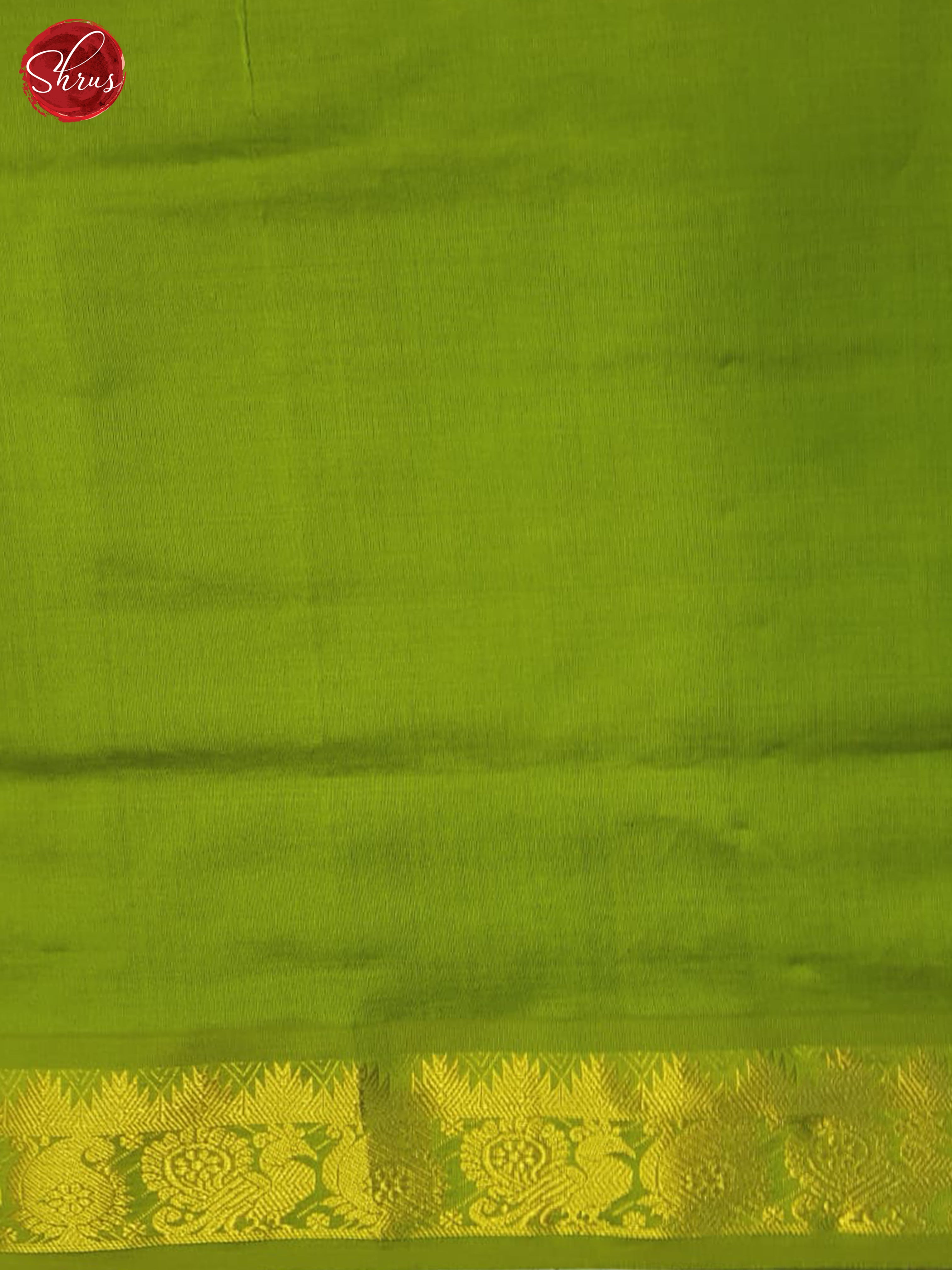 Grey And Green- Silk Cotton Half-pure Saree - Shop on ShrusEternity.com