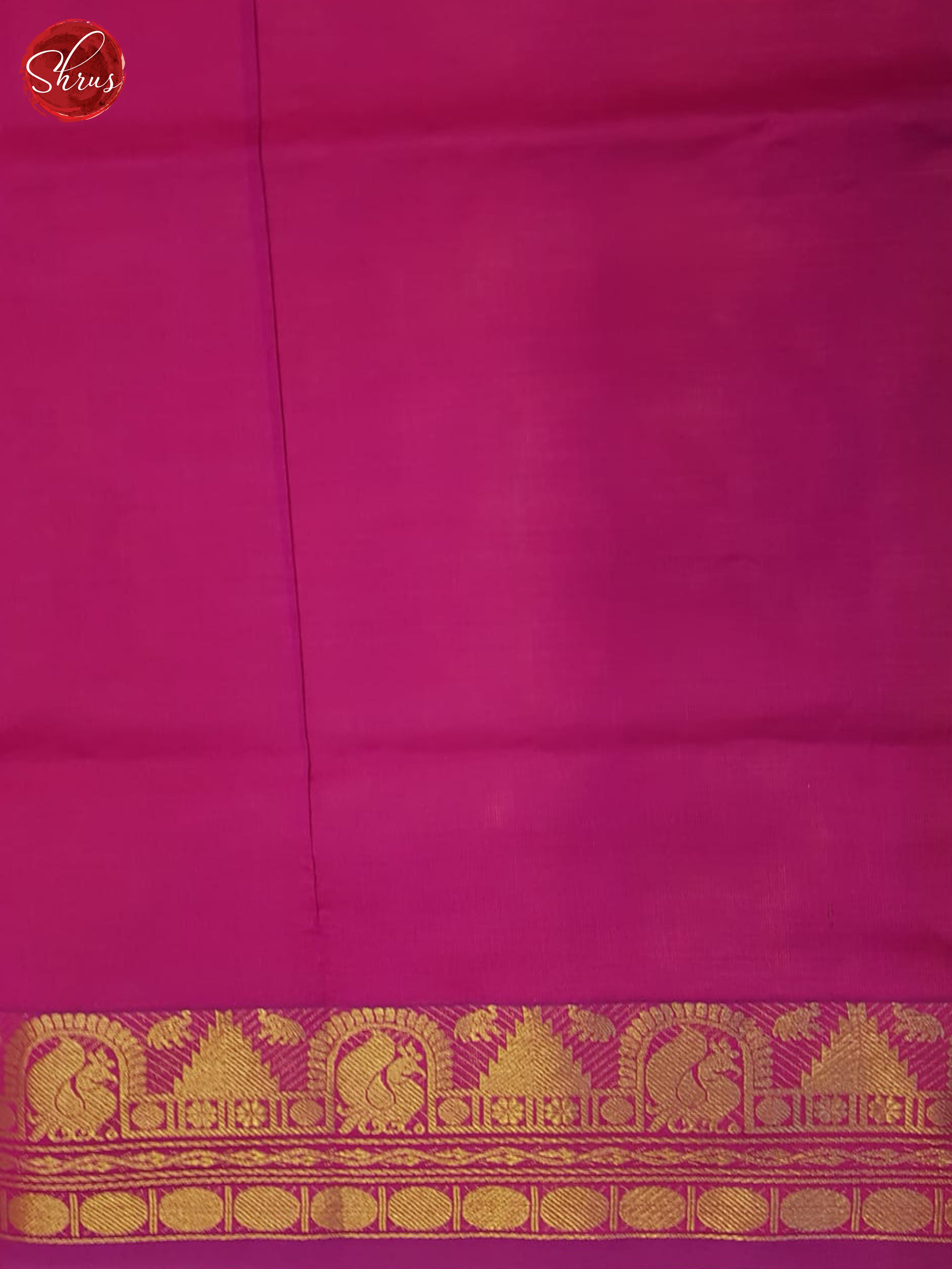 Mambala Yellow And Pink- Silk Cotton Half-pure saree - Shop on ShrusEternity.com