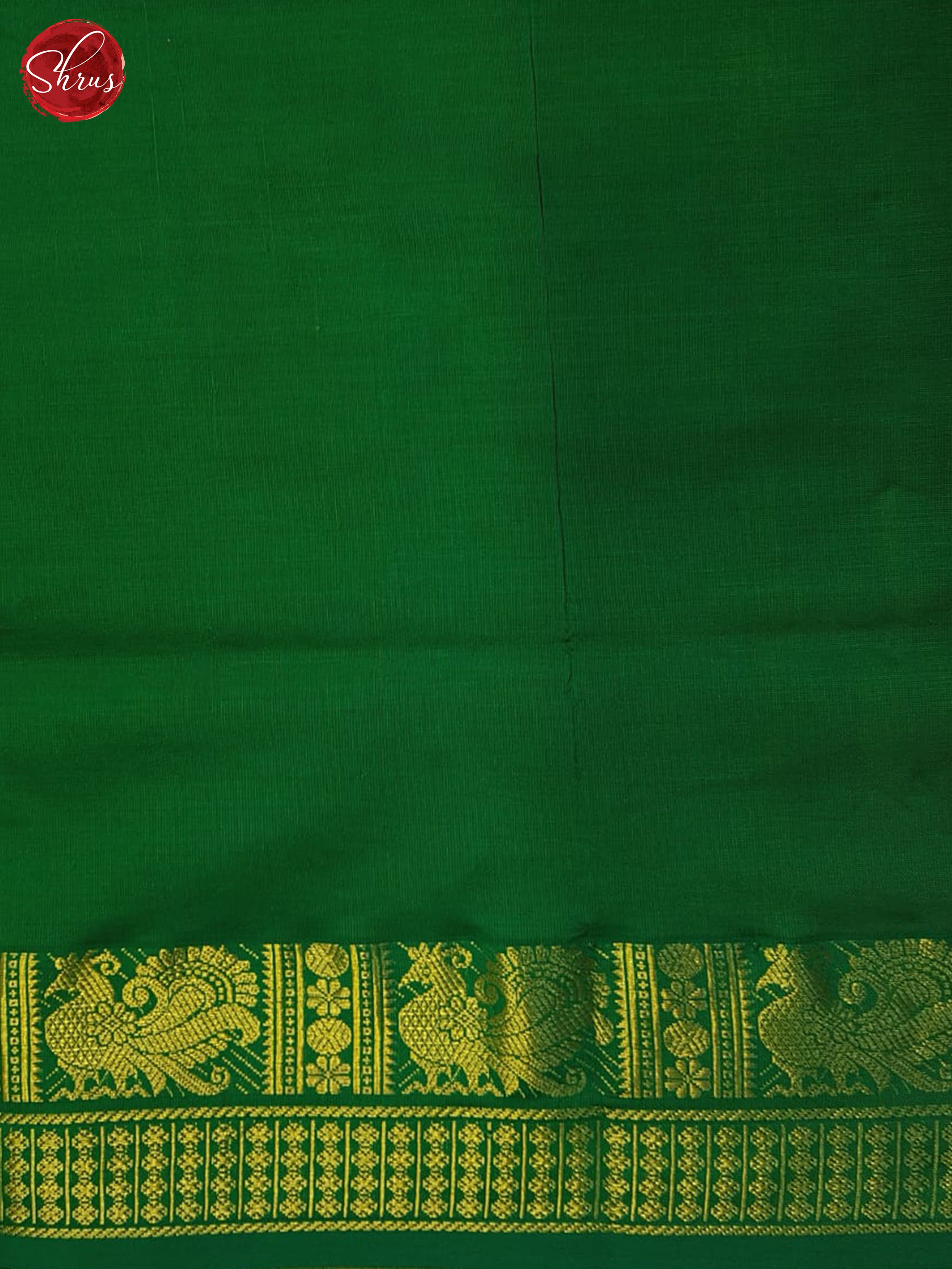 Mustard And Green- Silk Cotton Half-pure Saree - Shop on ShrusEternity.com