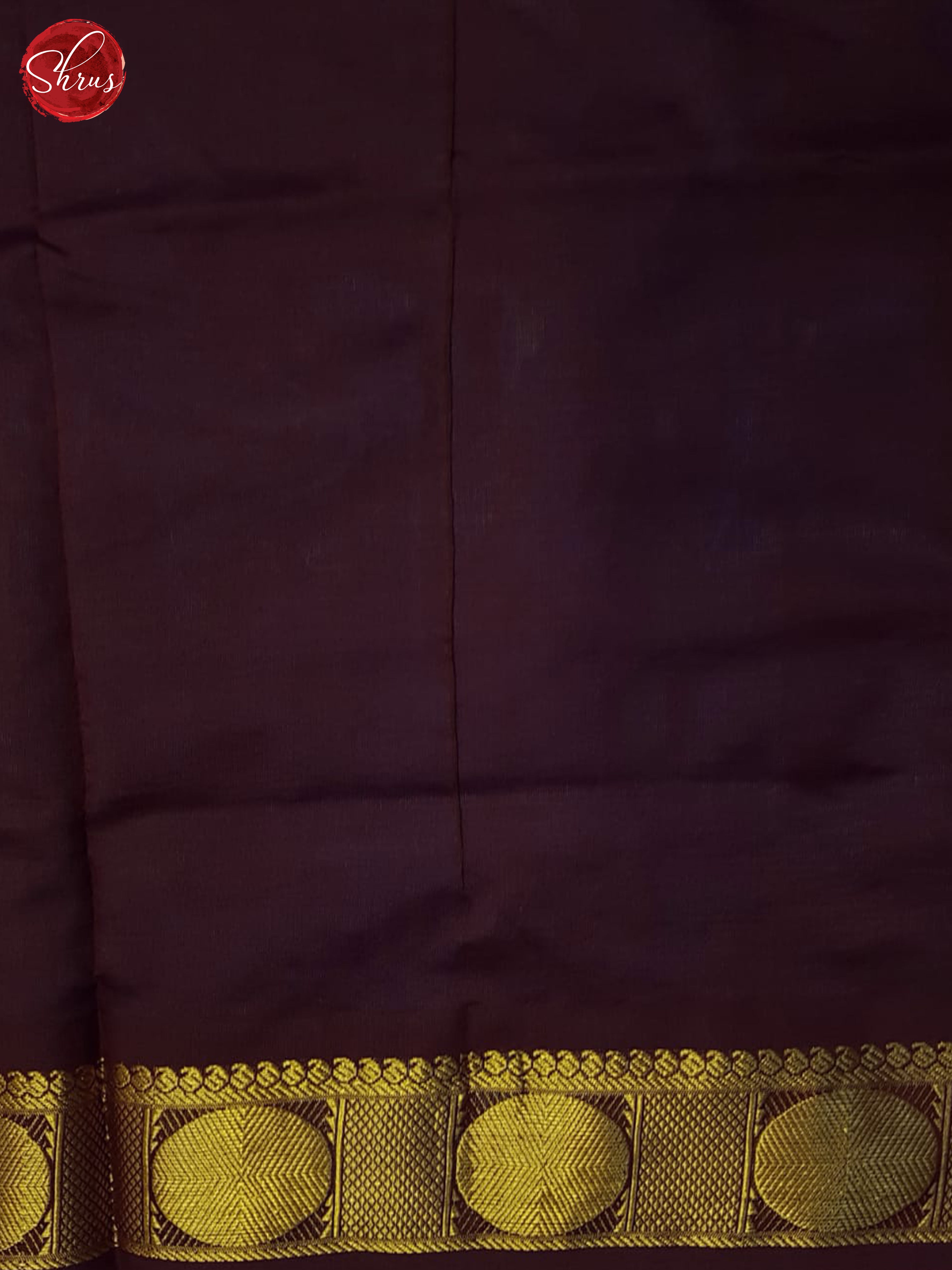 Blue And Brown- Silk Cotton Half-pure Saree - Shop on ShrusEternity.com