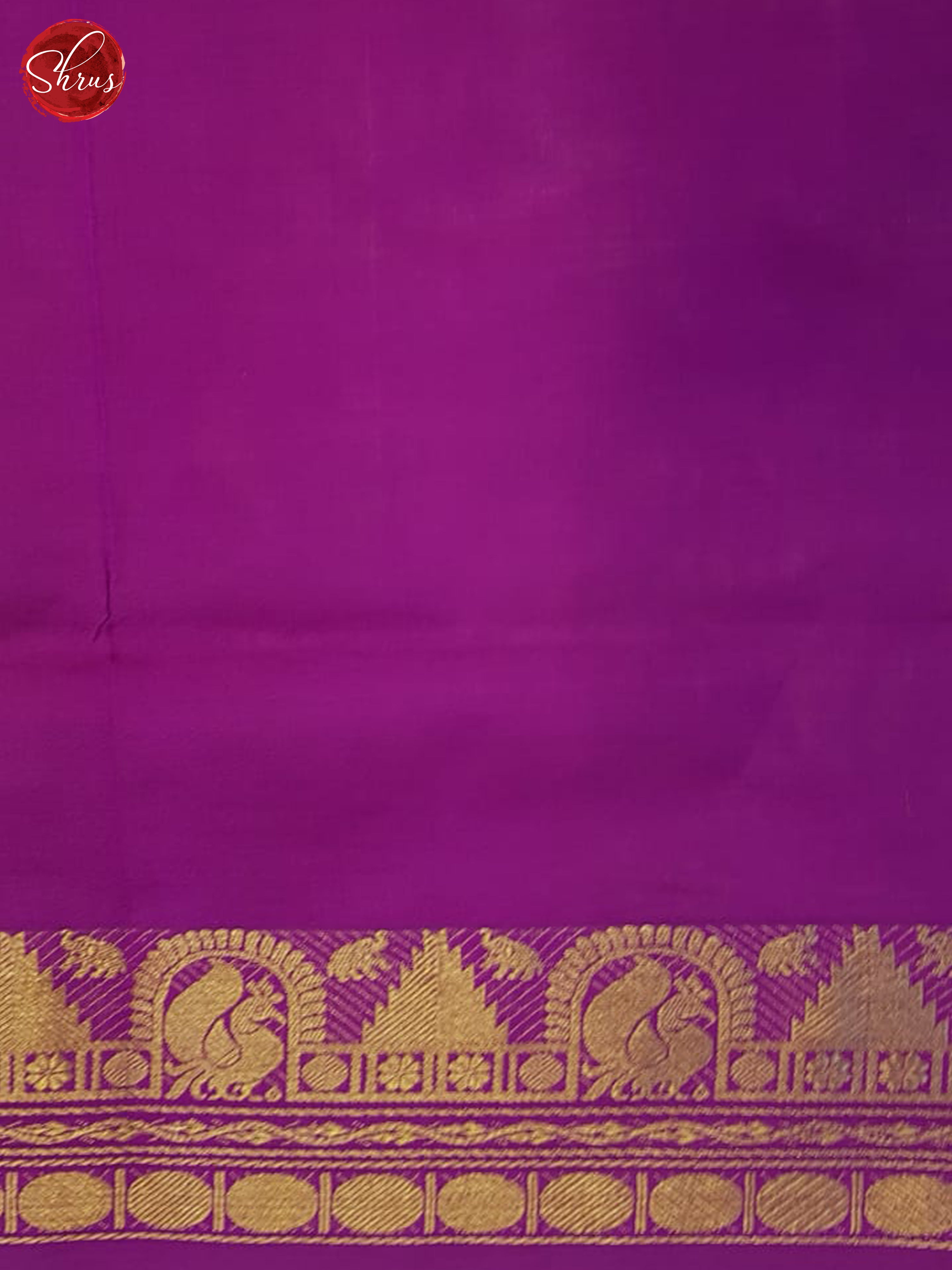 Mustard And Vadamalli- Silk Cotton Half-pure Saree - Shop on ShrusEternity.com