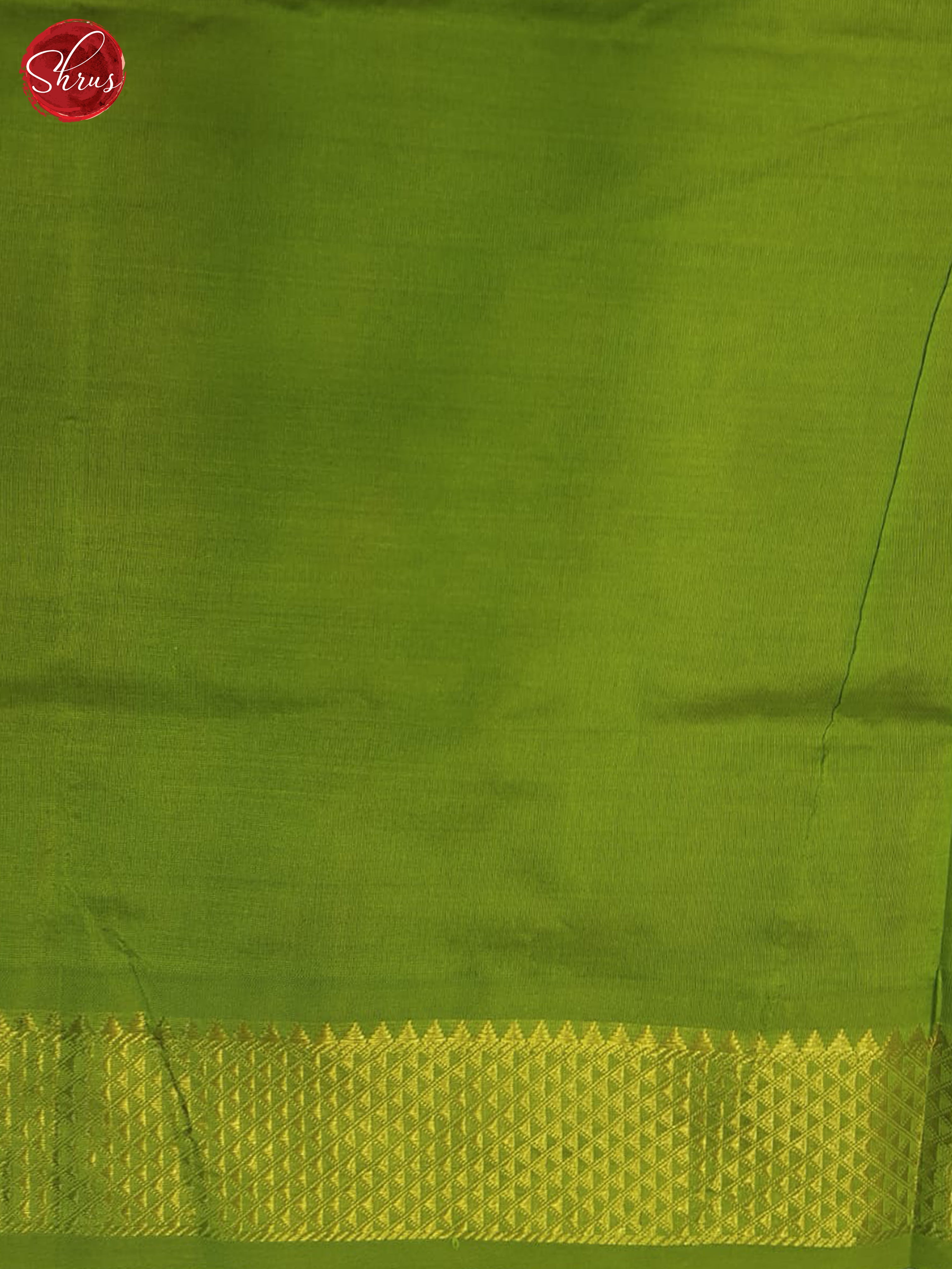 Pink And Green- Silk Cotton Half-pure Saree - Shop on ShrusEternity.com