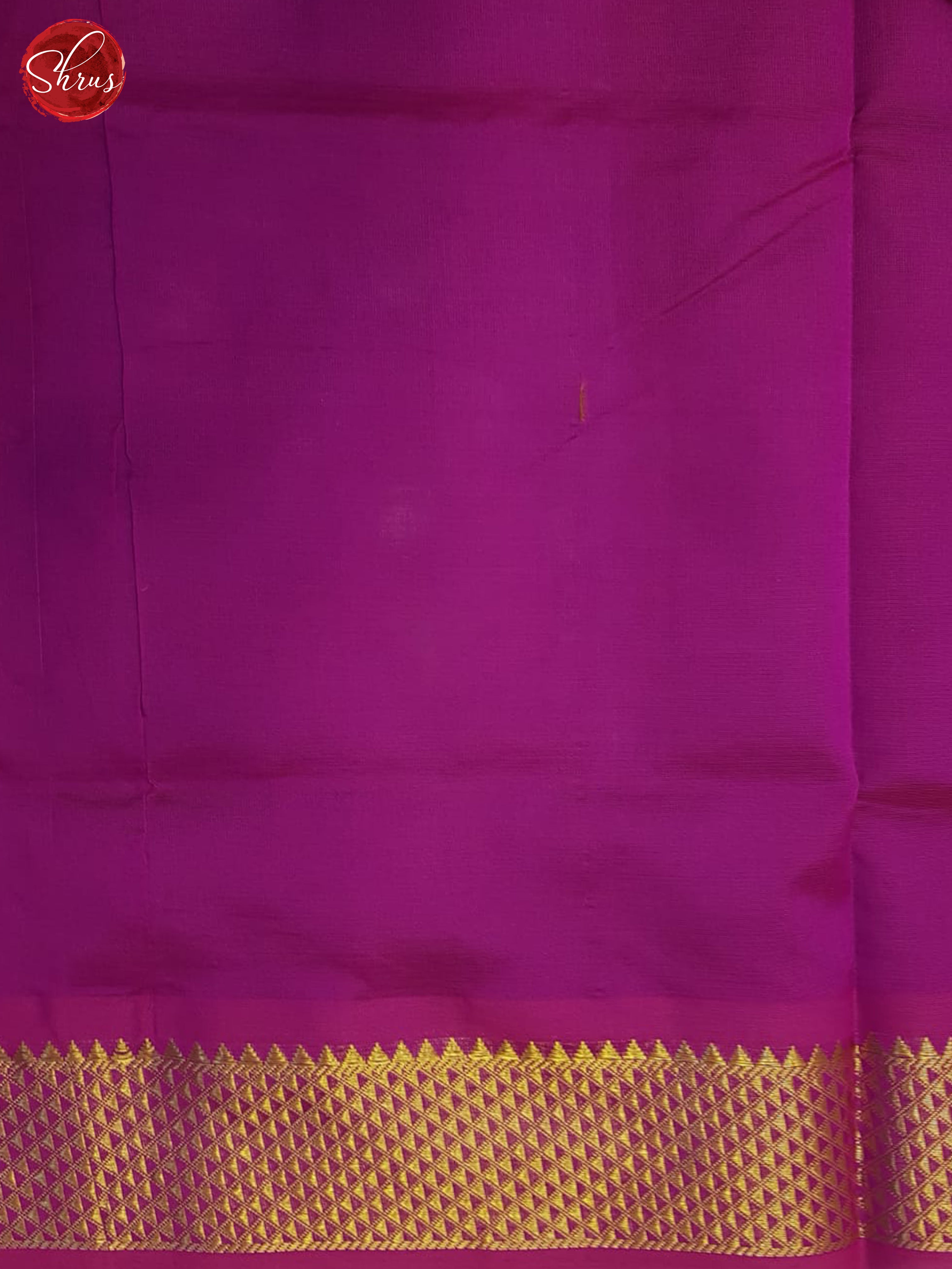 Green And Pink- Silk Cotton half-pure Saree - Shop on ShrusEternity.com