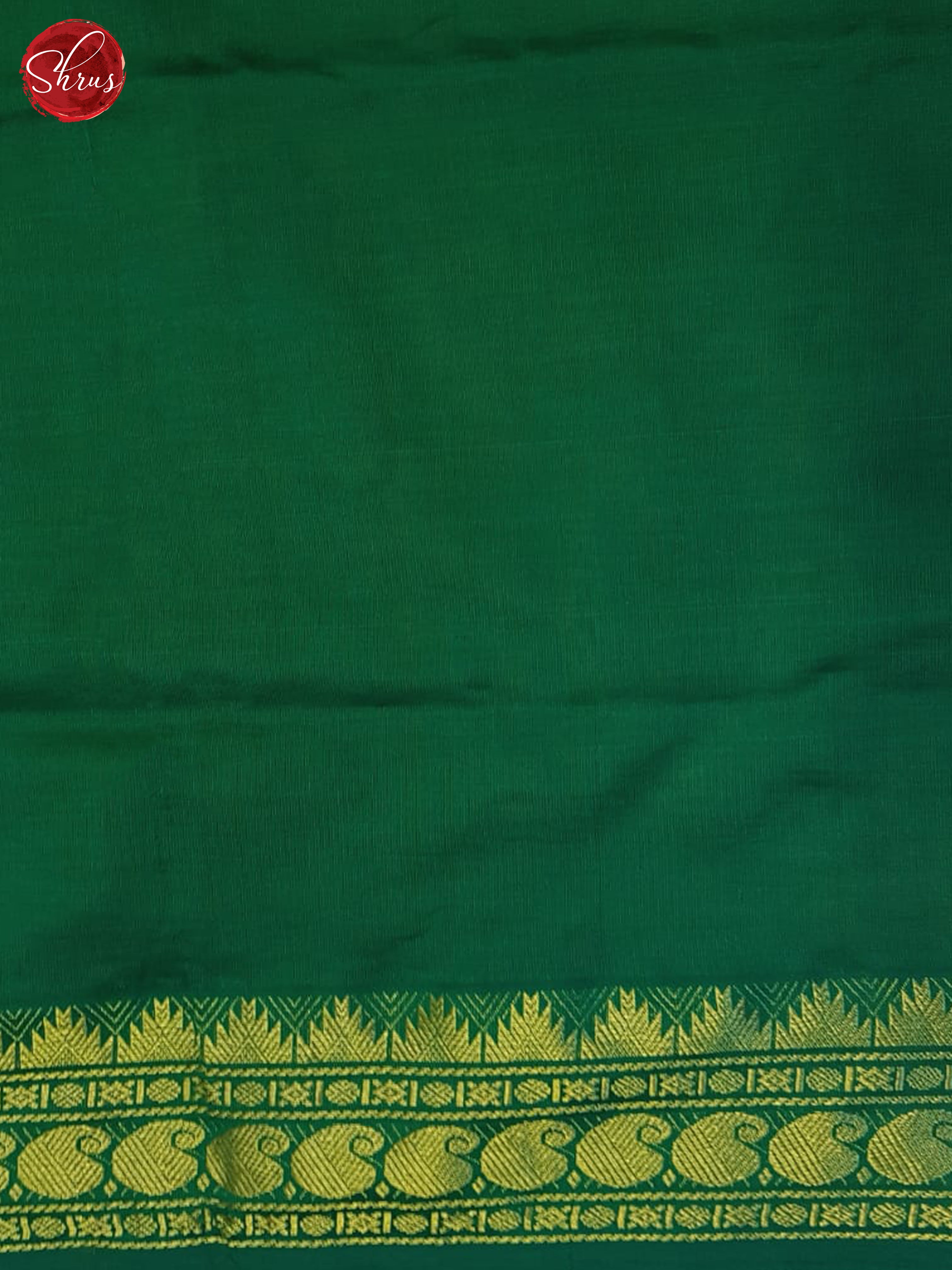 Mambala Yellow And Green- Silk cotton half-pure Saree - Shop on ShrusEternity.com