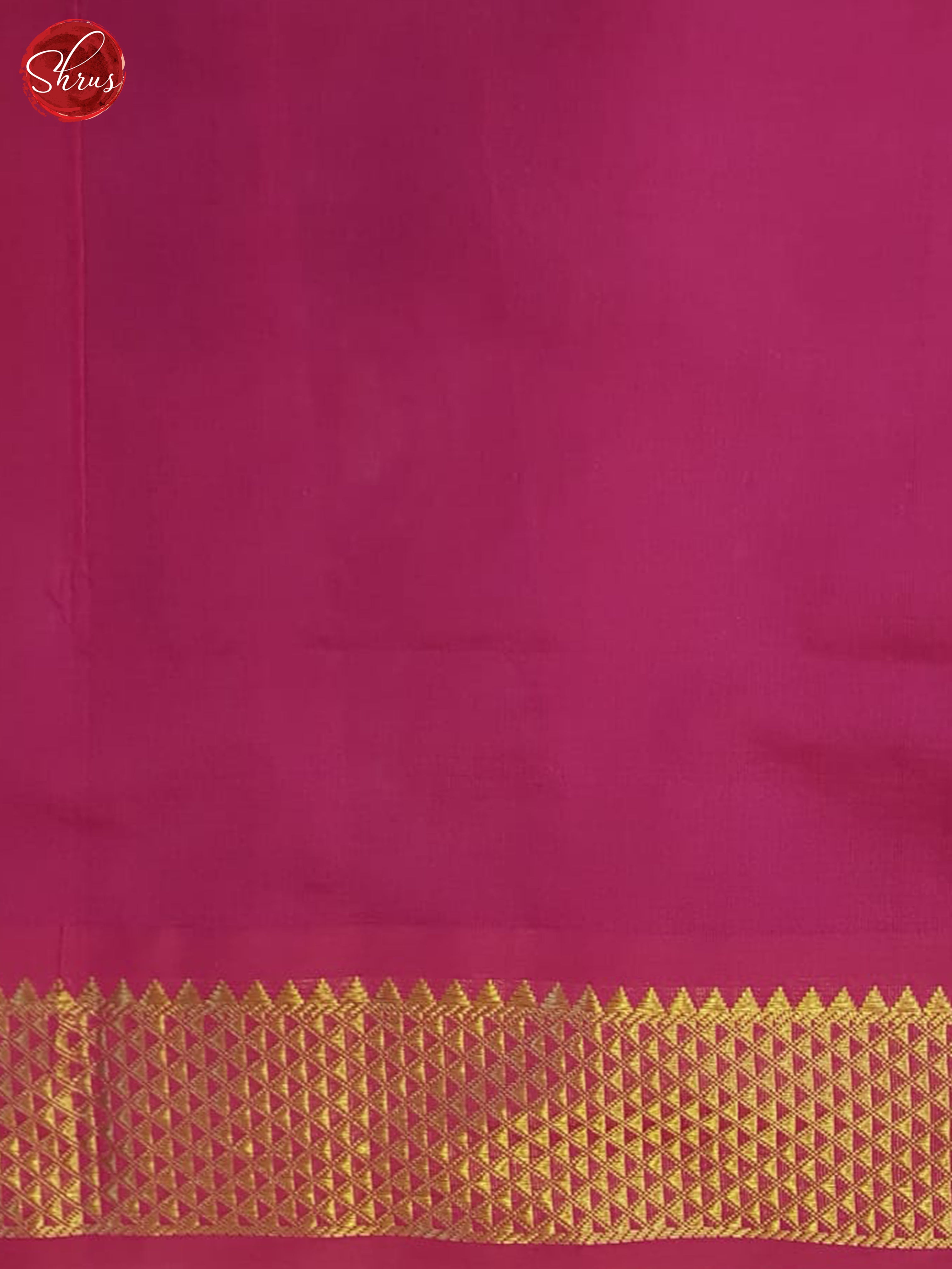 Blue And Pink-Silk cotton half-pure saree - Shop on ShrusEternity.com