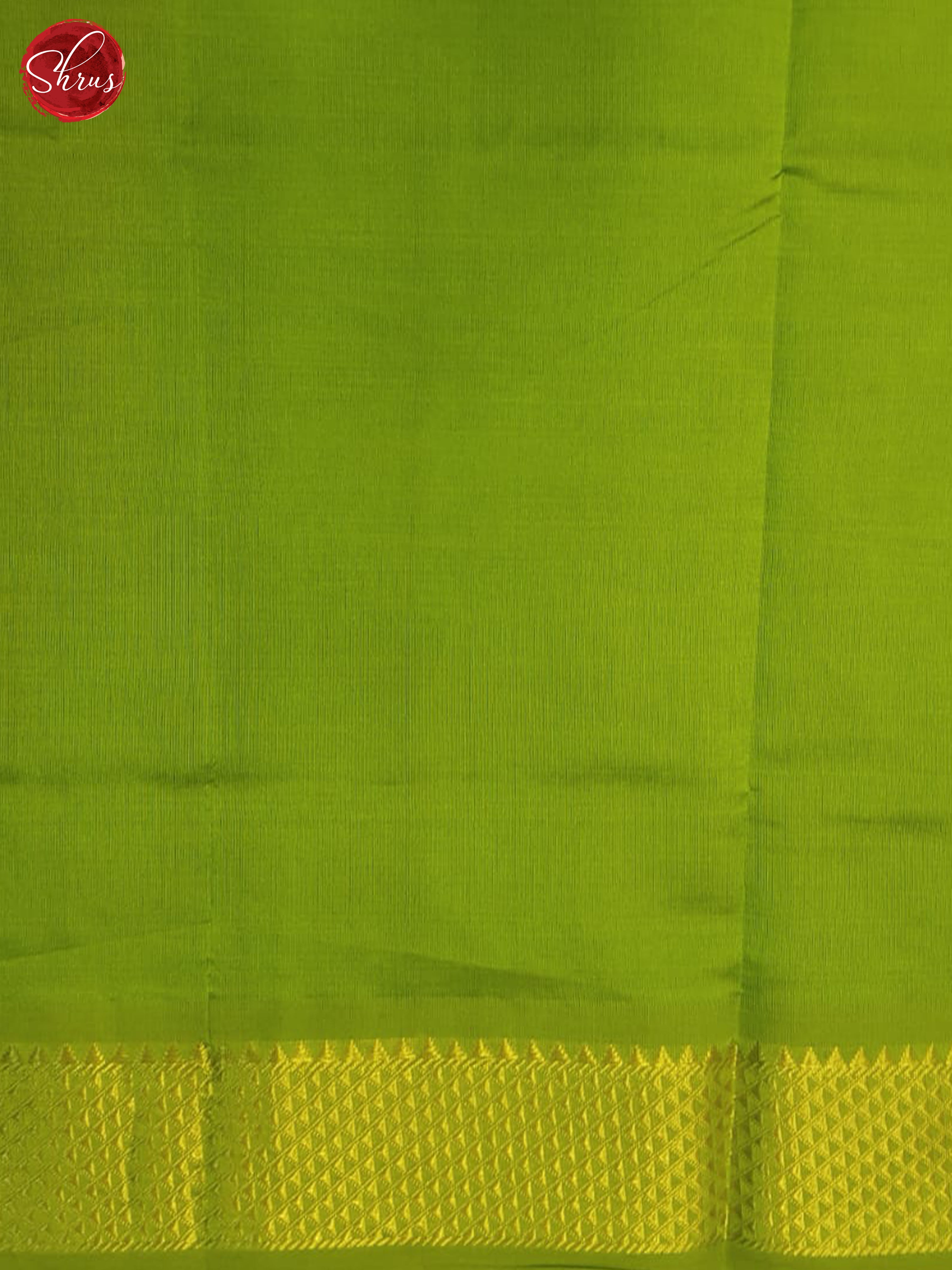 Peacock Green And Green-Silk cotton half-pure Saree - Shop on ShrusEternity.com