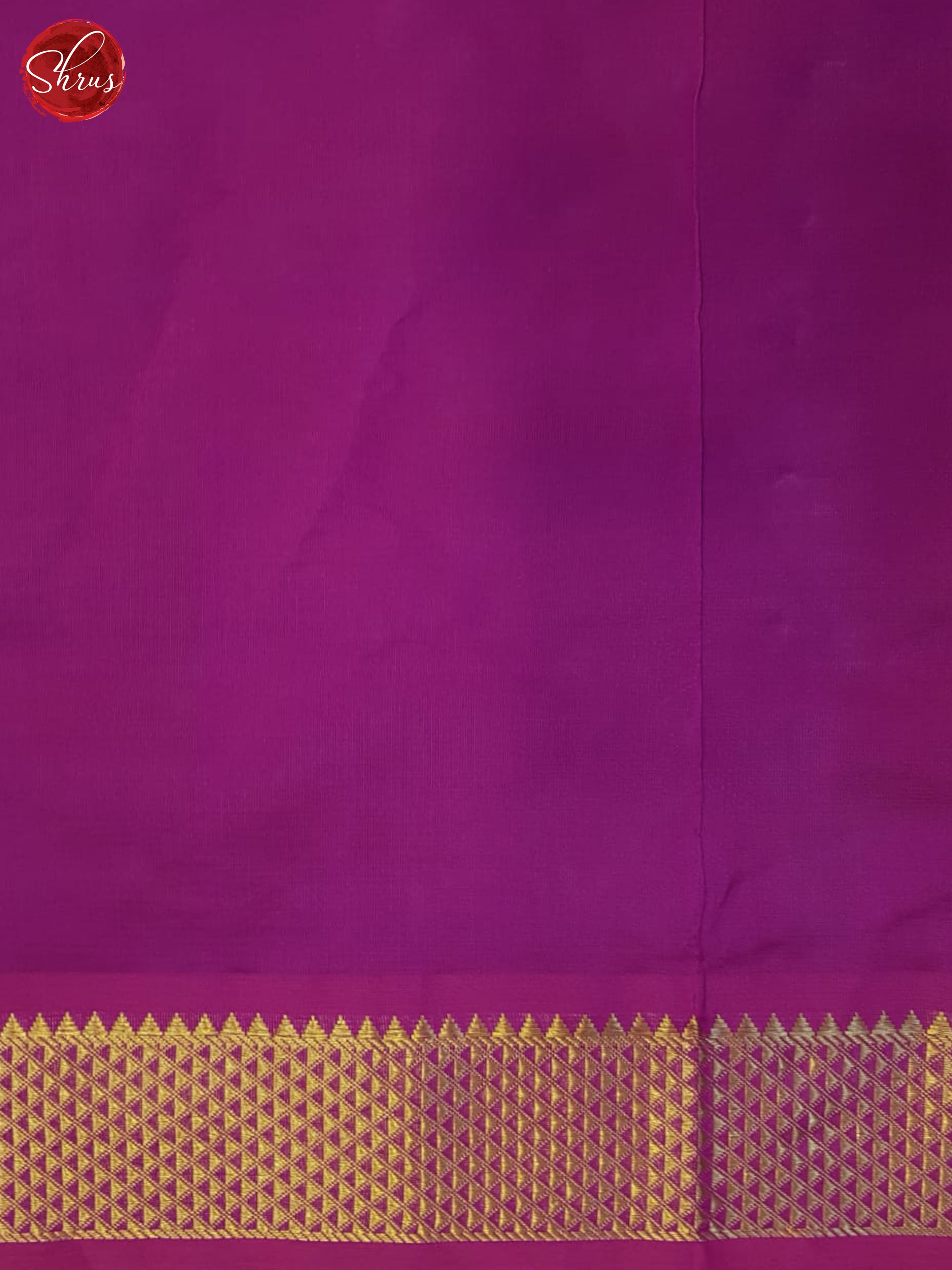 Grey And Pink- Silk Cotton half-pure Saree - Shop on ShrusEternity.com