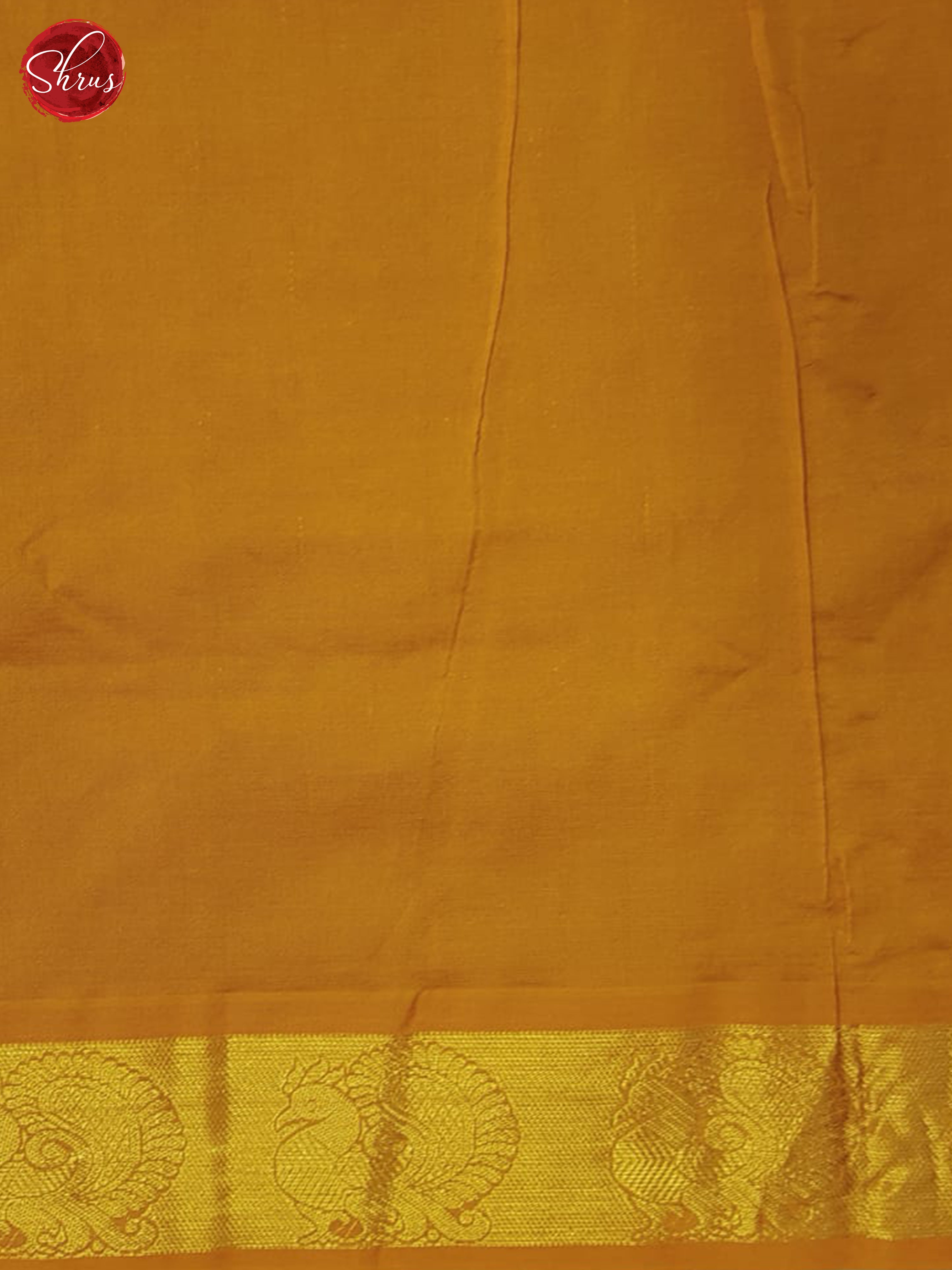 Blue And Mambala Yellow- Silk Cotton Half-Pure Saree - Shop on ShrusEternity.com
