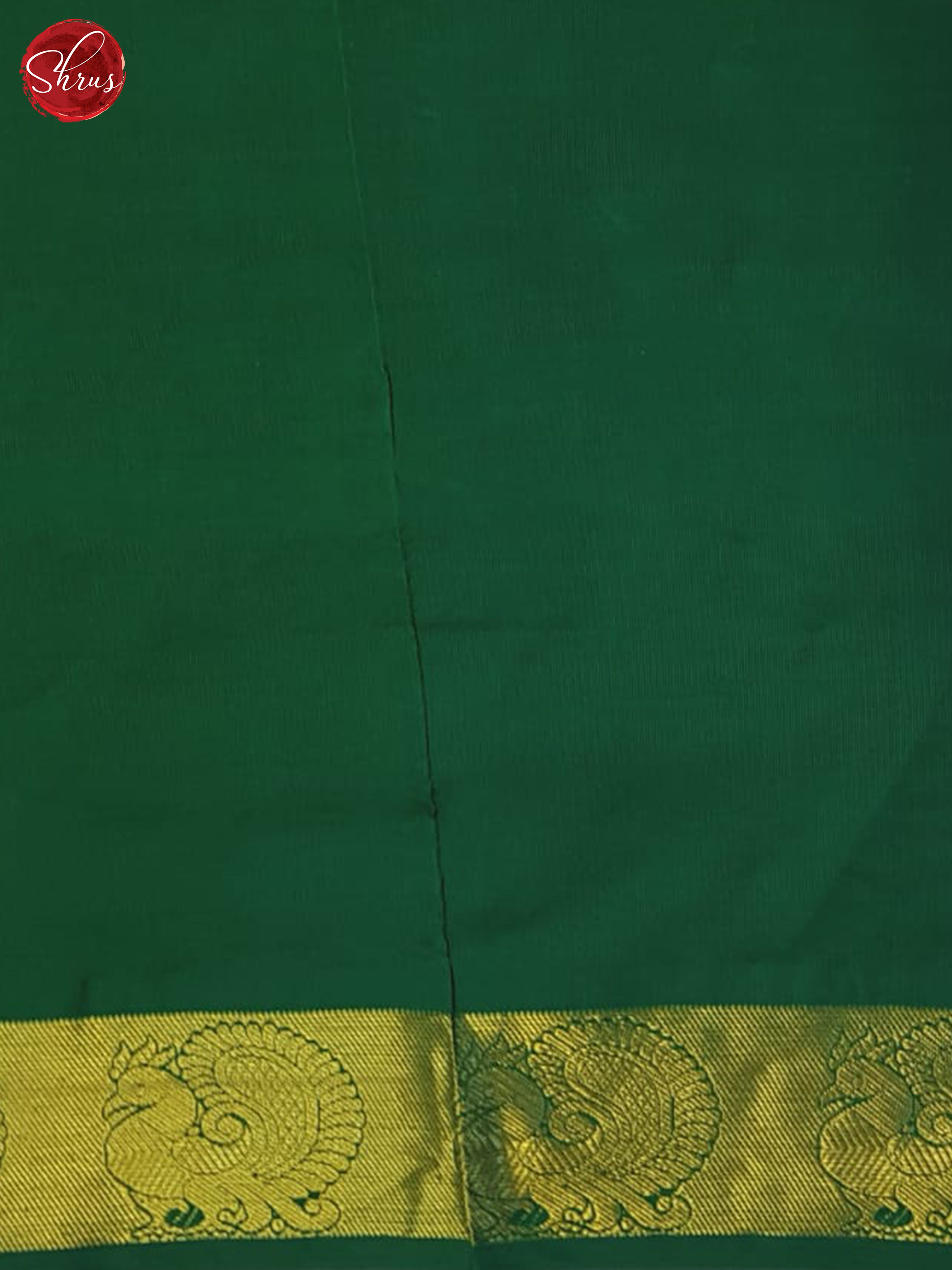 Grey And Green- Silk Cotton Half-pure Saree - Shop on ShrusEternity.com