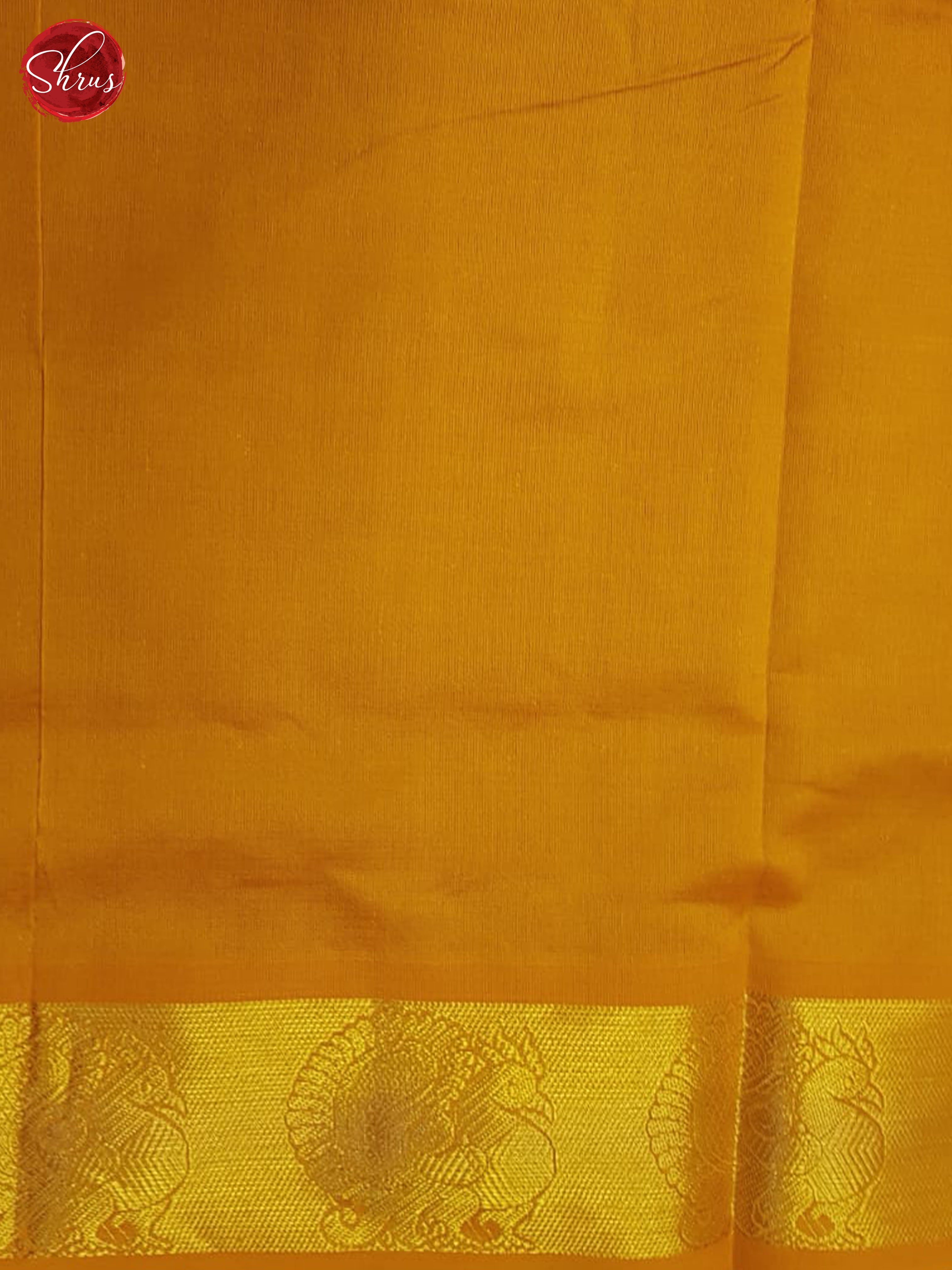 Vadamalli And Mambala Yellow- Silk Cotton Half-pure Saree - Shop on ShrusEternity.com