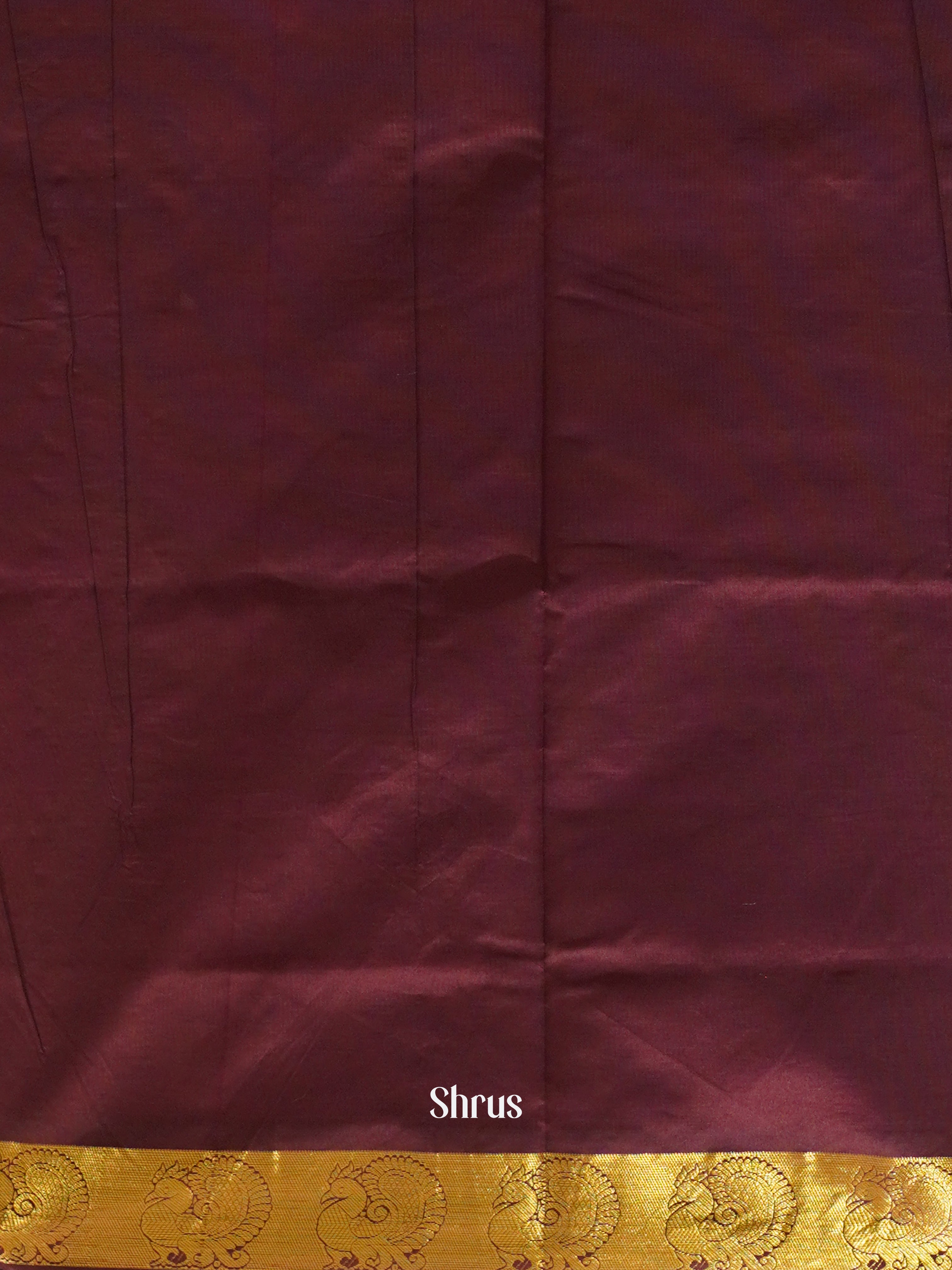 Pink And Deep Wine- Silk Cotton half-pure saree