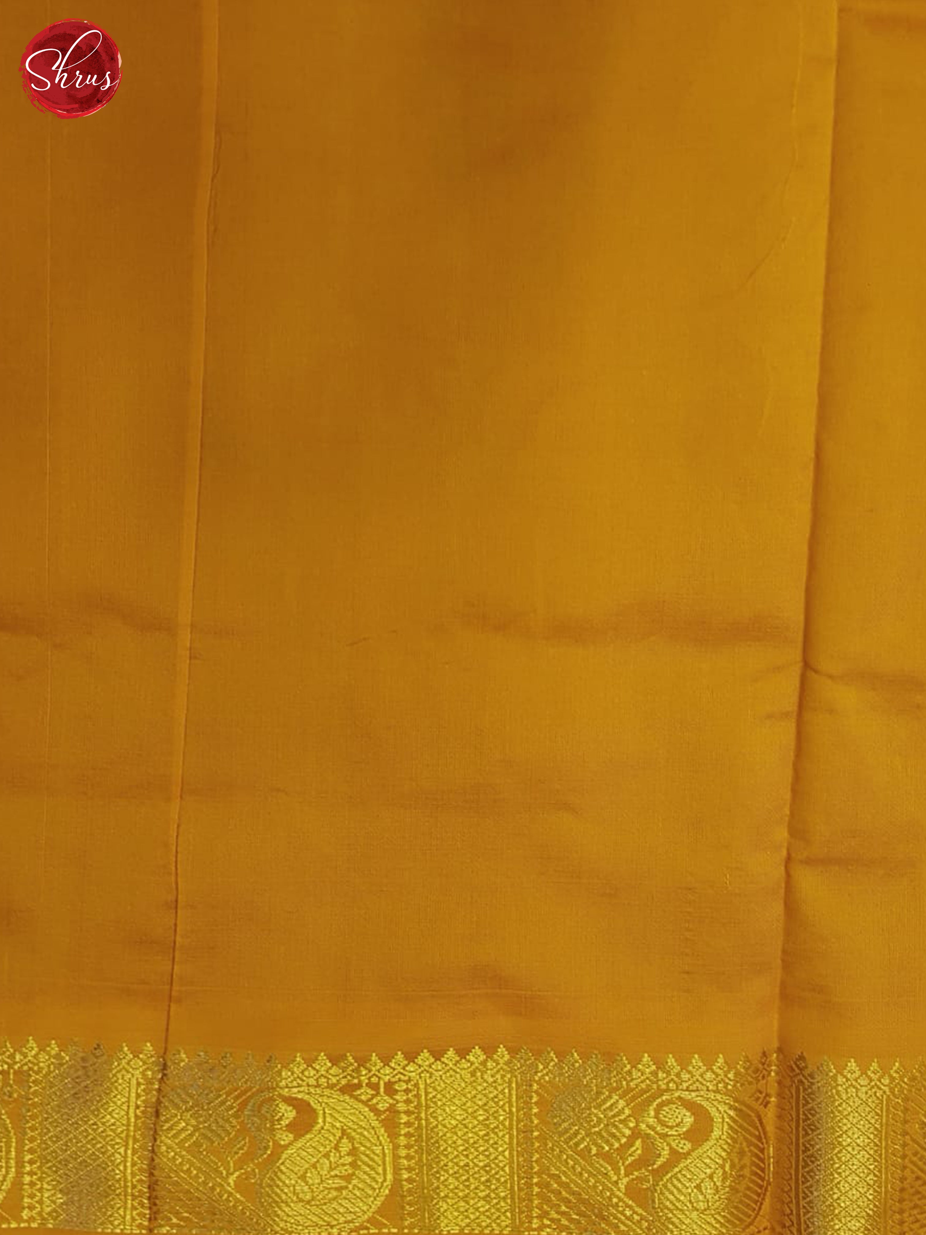 Maroon And Mustard- Silk Cotton Half-pure Saree - Shop on ShrusEternity.com