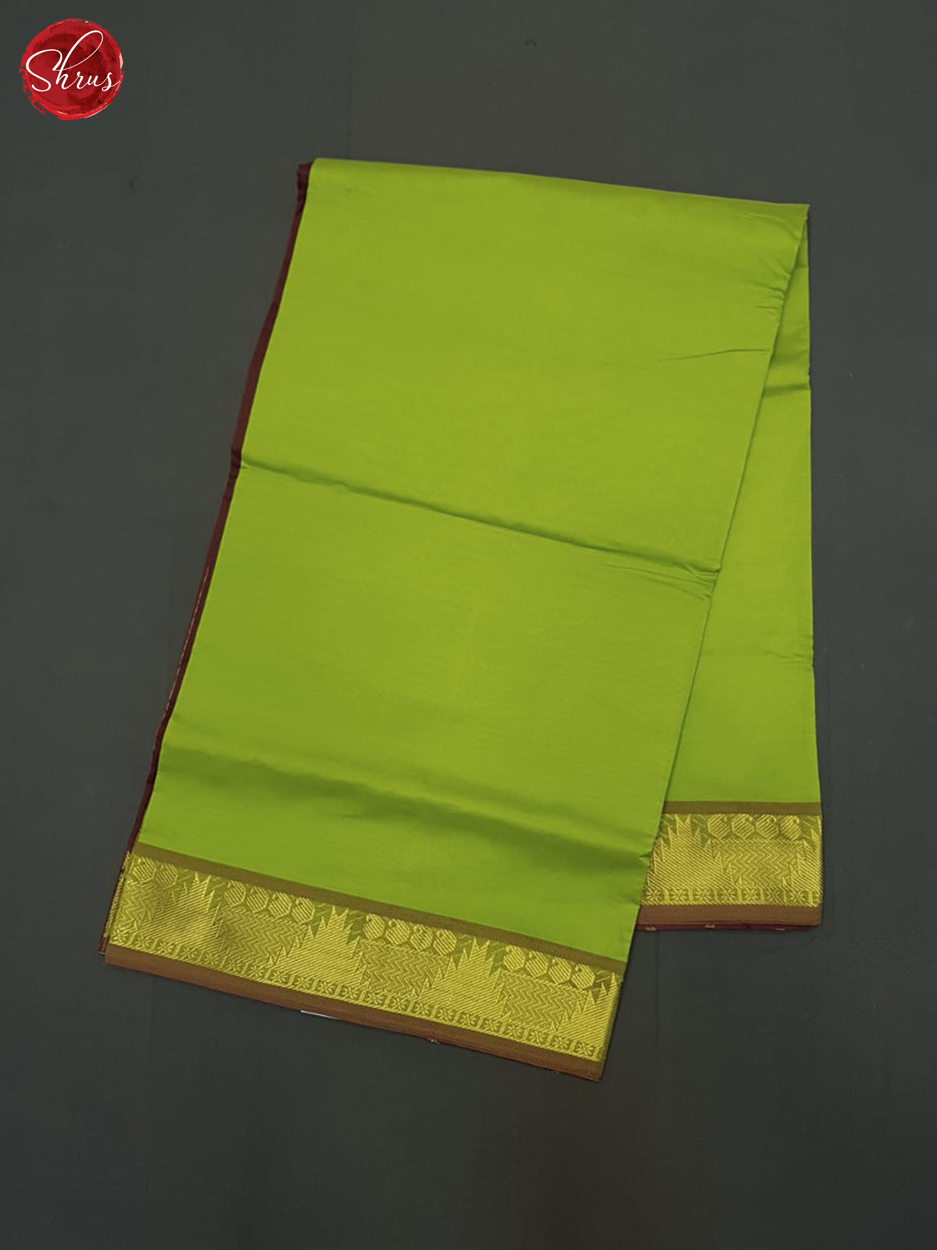 Green And Araku Maroon- Silk Cotton Half-pure Saree - Shop on ShrusEternity.com
