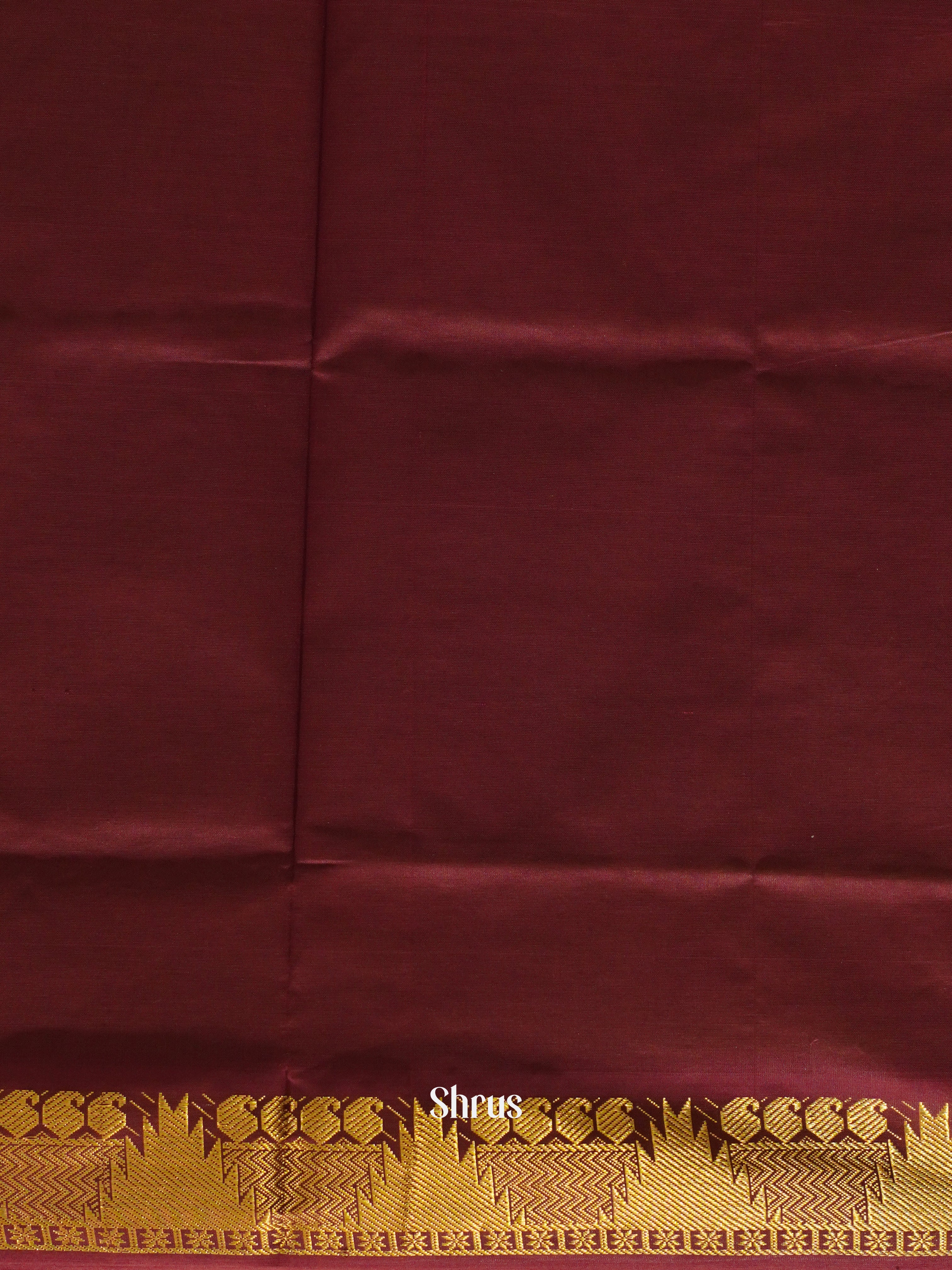 Green And Araku Maroon- Silk Cotton Half-pure Saree