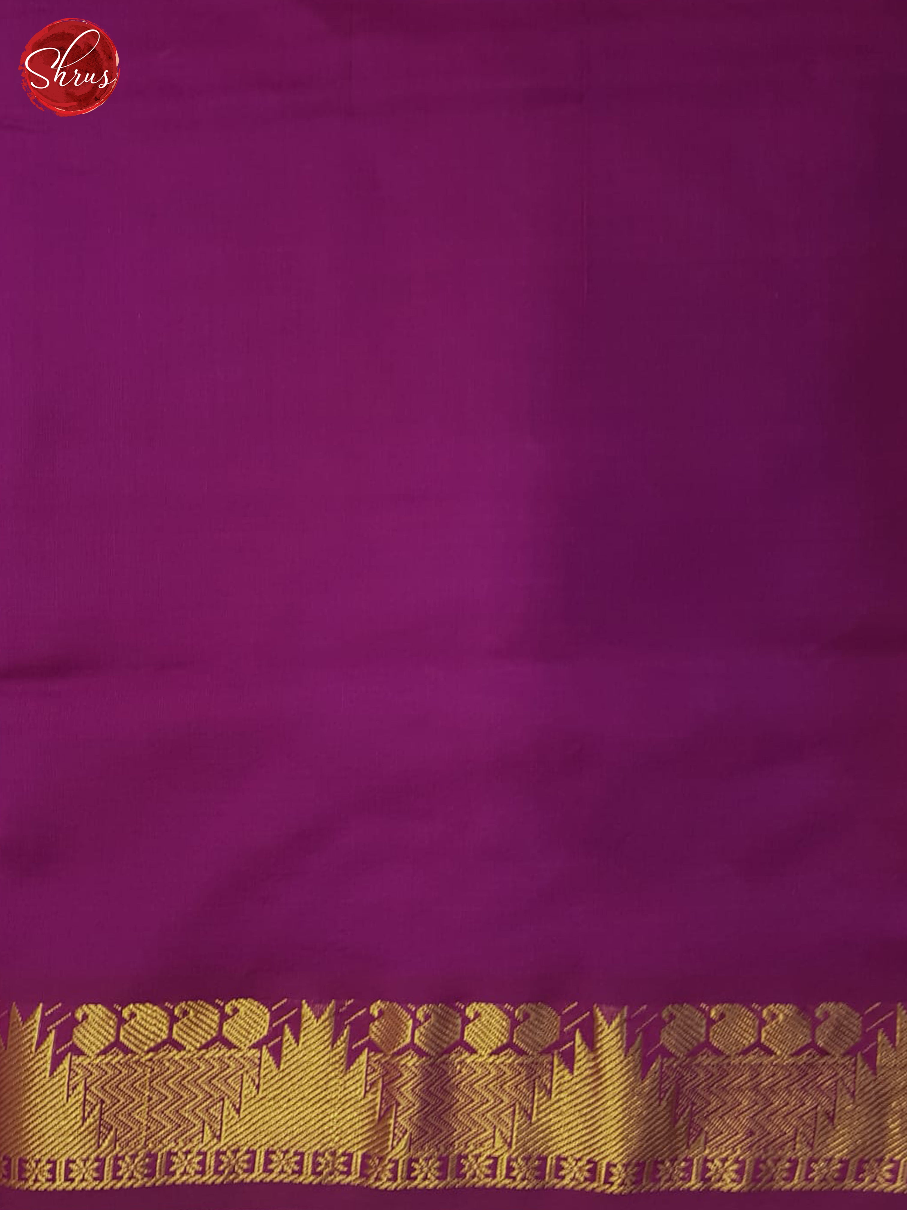 Blue And Pink- Silk Cotton Half-Pure Saree - Shop on ShrusEternity.com