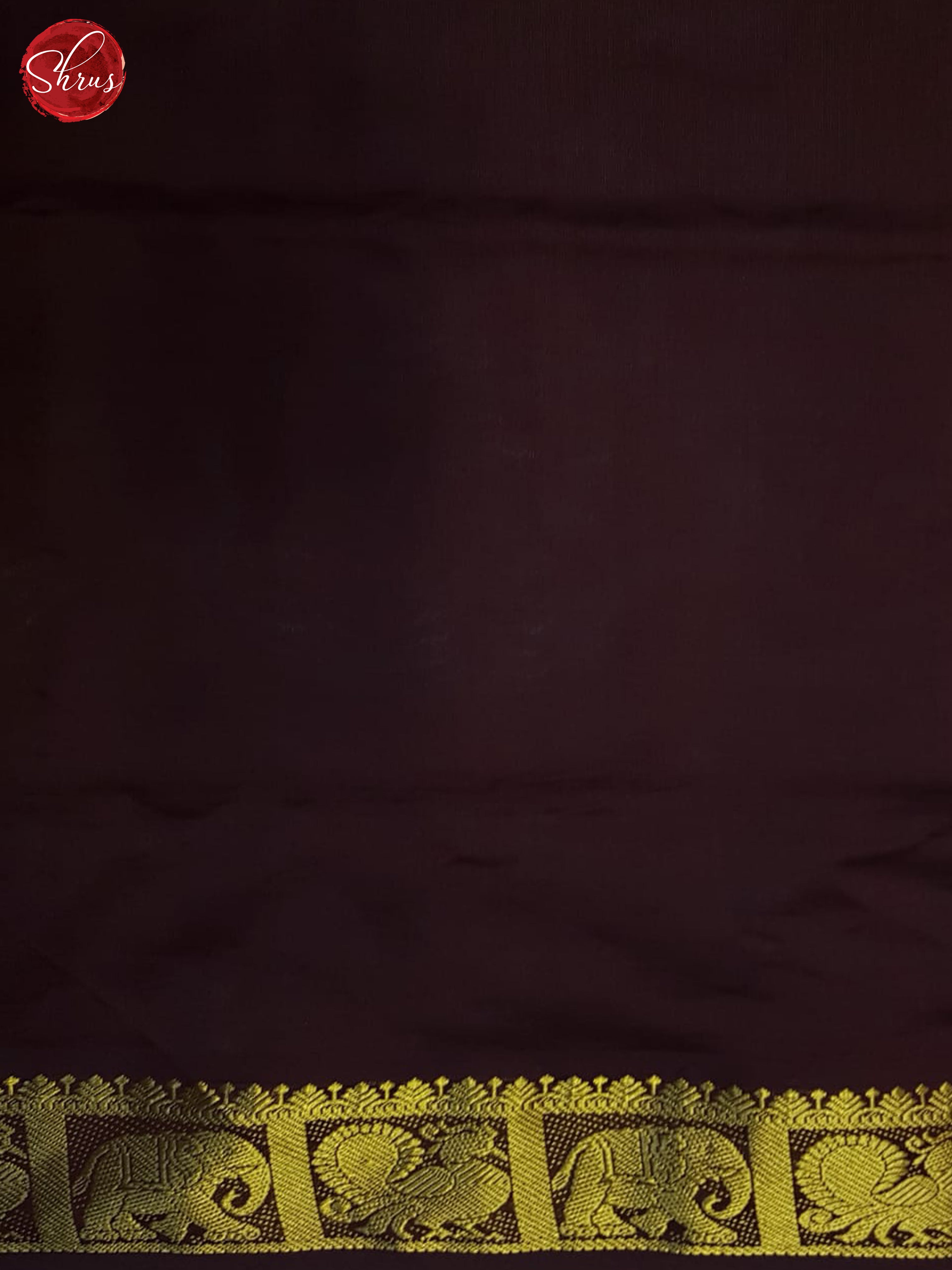 Blue And Brown- Silk Cotton Half-pure Saree - Shop on ShrusEternity.com