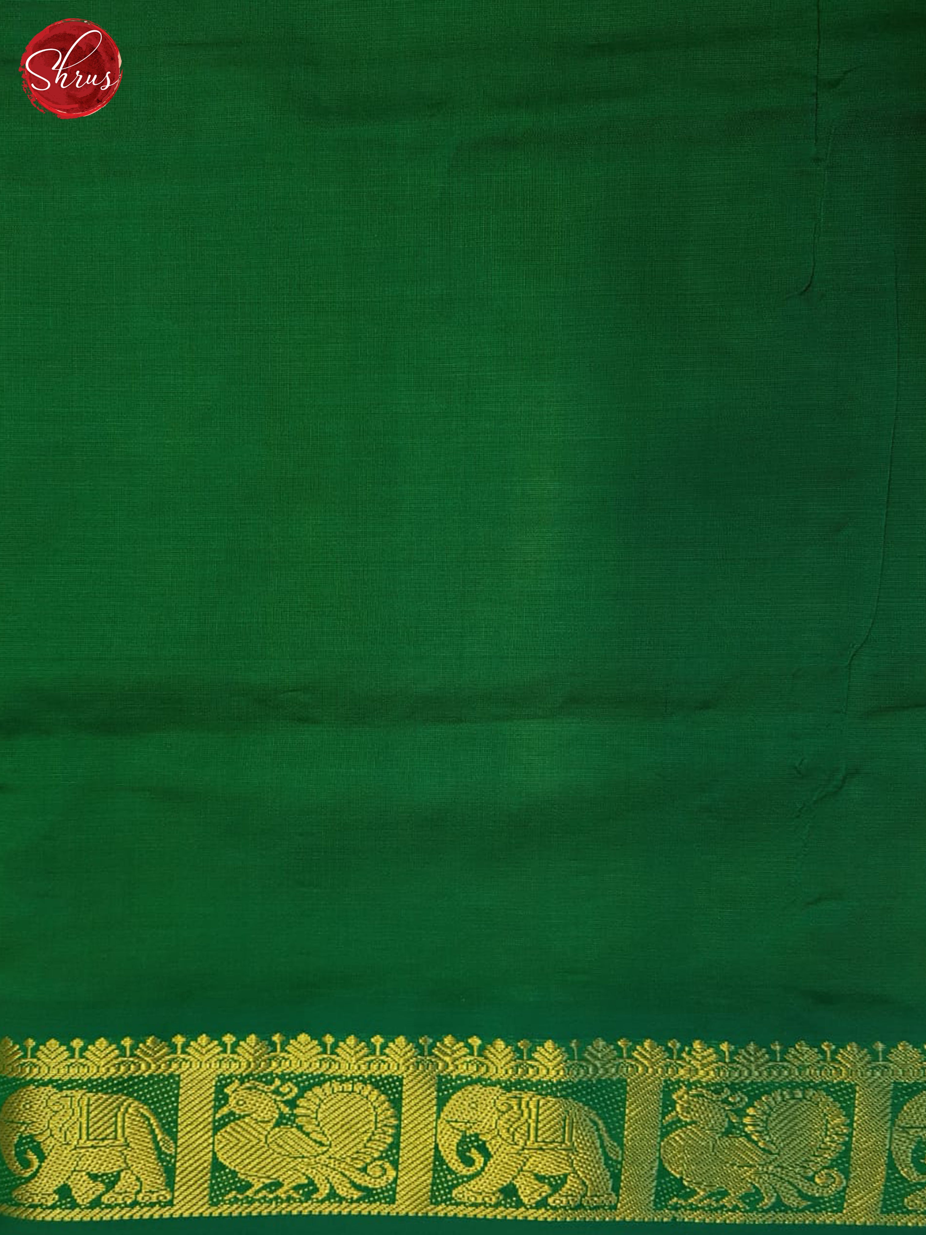 Mambala Yellow And Green- Silk Cotton Half-pure Saree - Shop on ShrusEternity.com