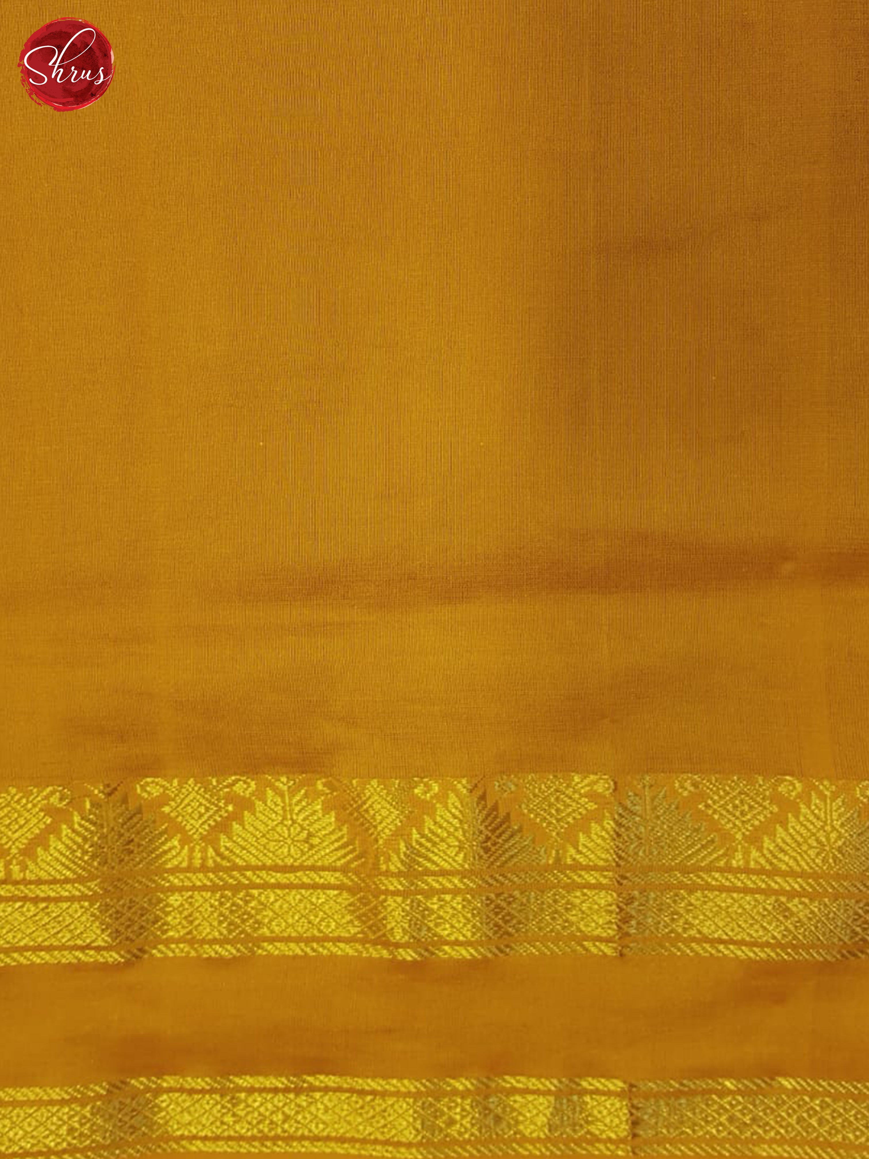 Green And Orange- Silk Cotton Half-pure Saree - Shop on ShrusEternity.com