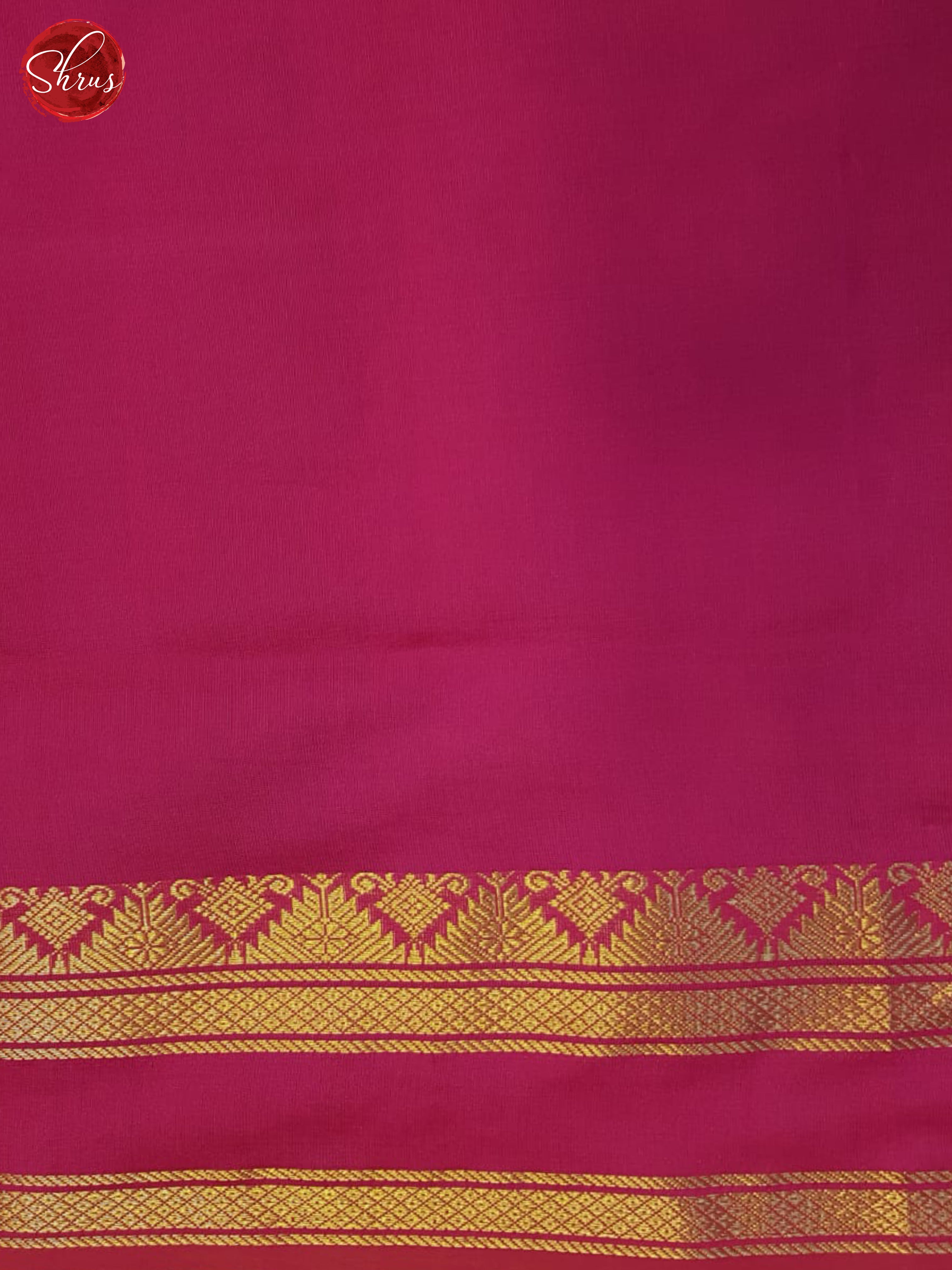 Blue And Pink- Silk Cotton Half-pure Saree - Shop on ShrusEternity.com