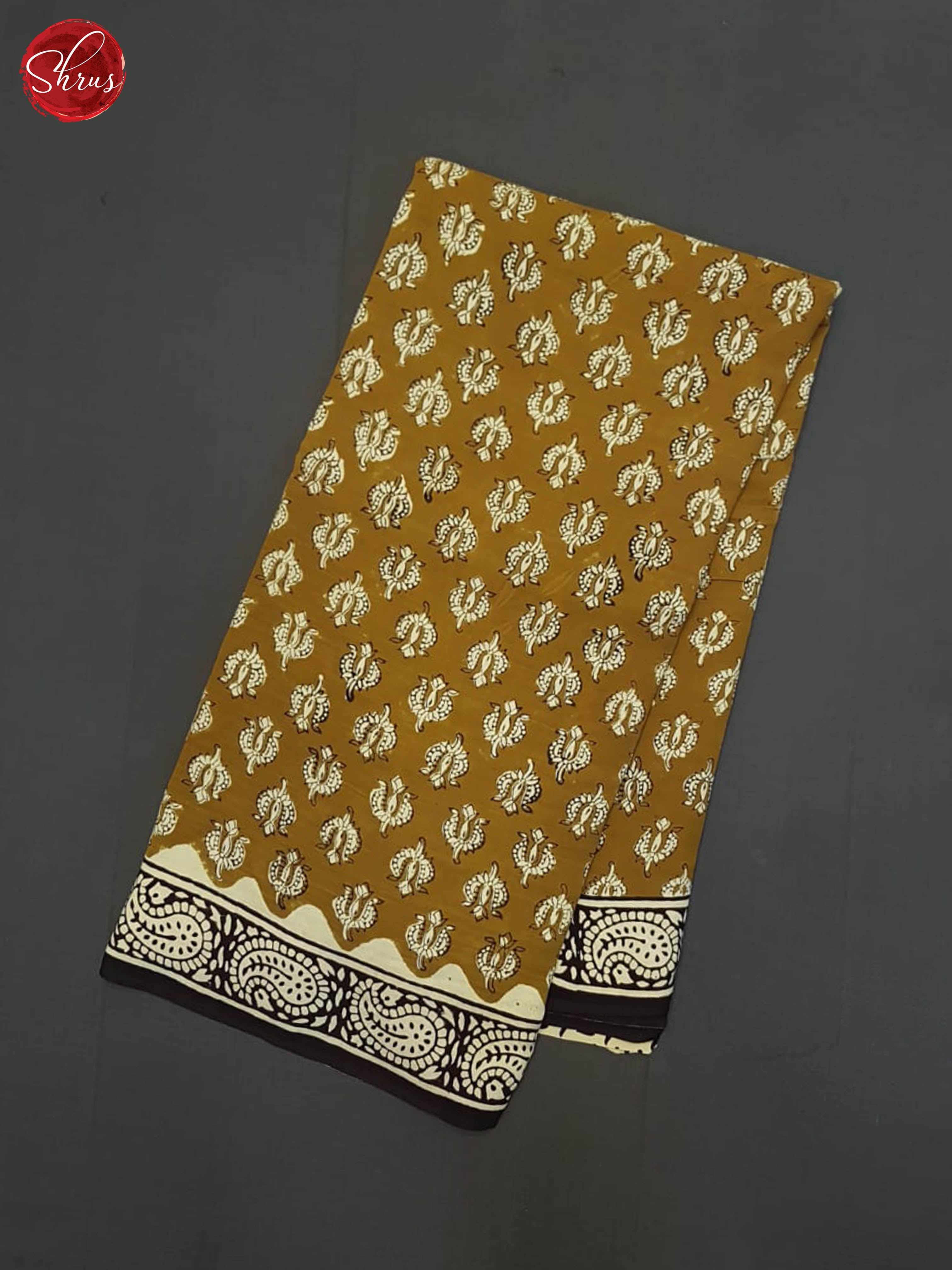 Brown & Cream  - Modal Silk Saree - Shop on ShrusEternity.com