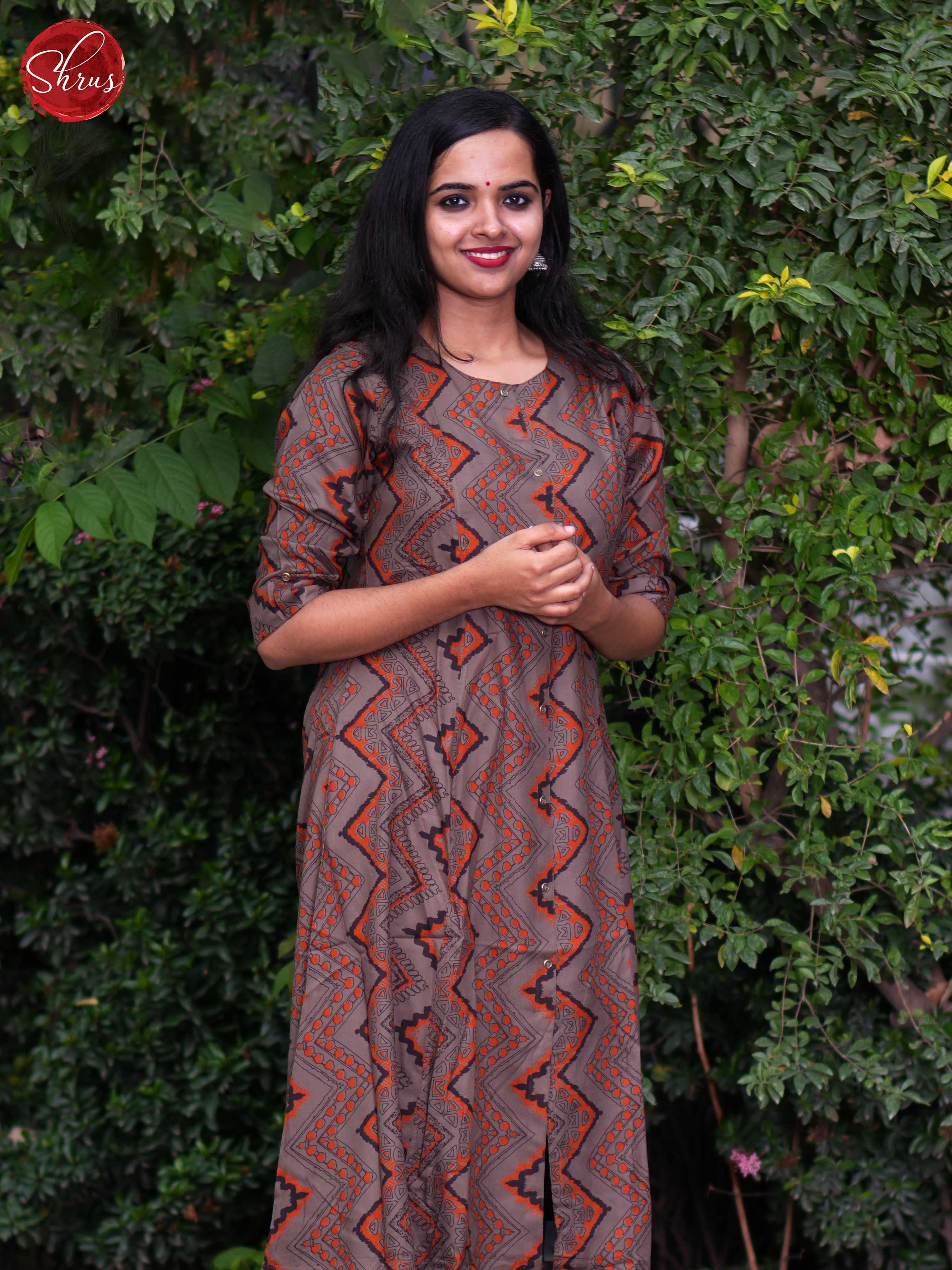 Grey- Readymade Kurti - Shop on ShrusEternity.com