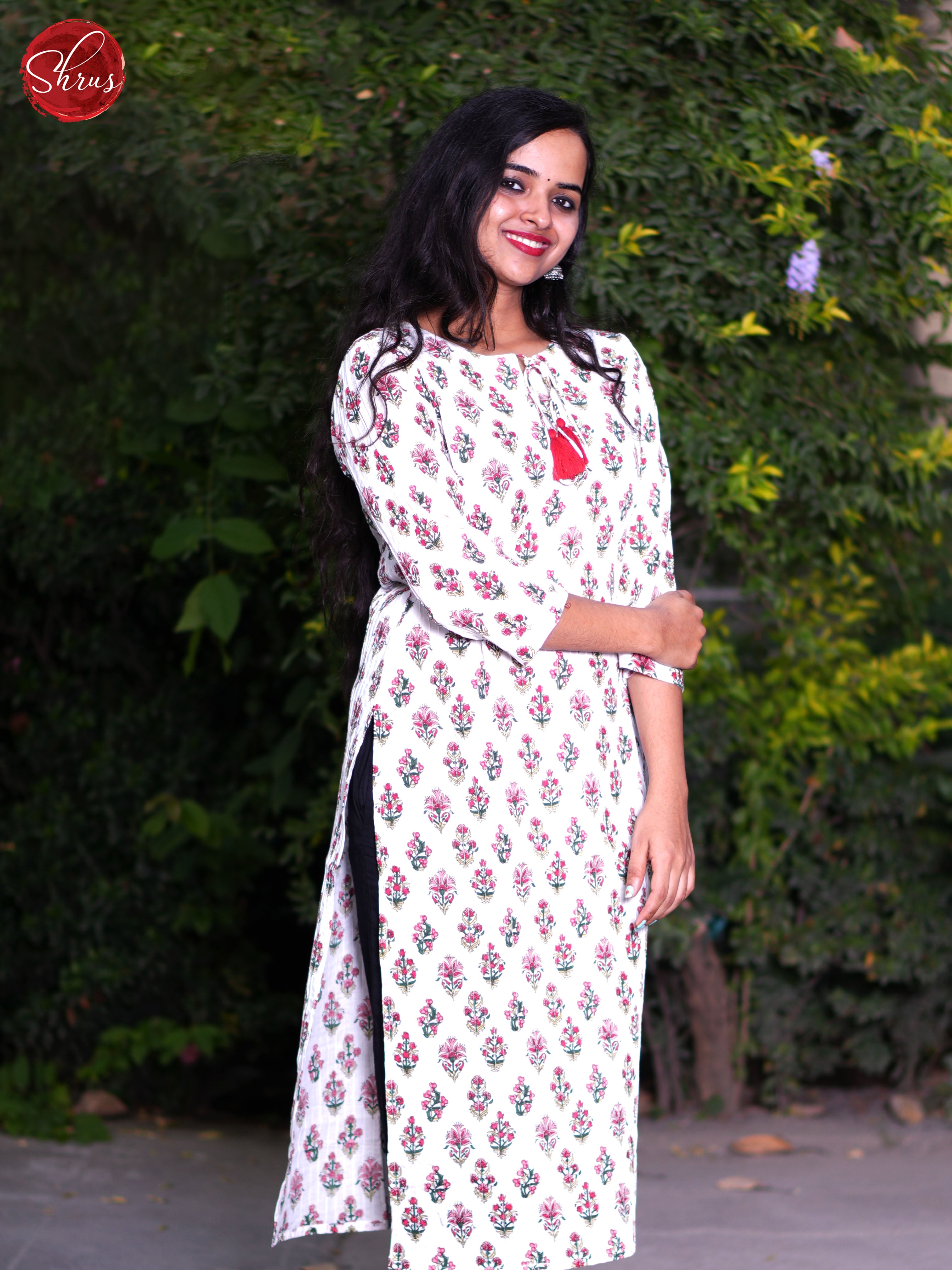 White - Casual Readymade kurti - Shop on ShrusEternity.com