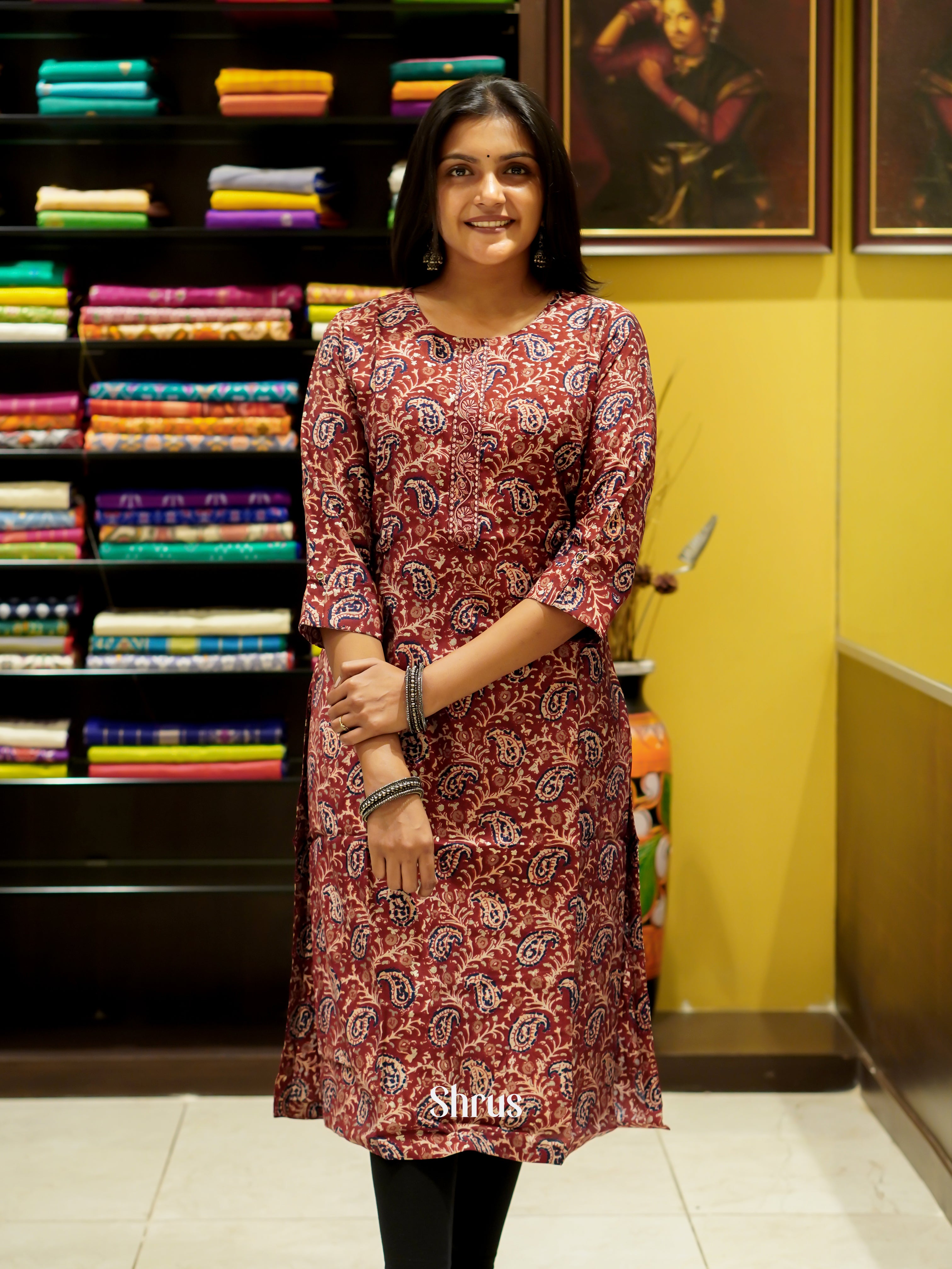 Brown - Readymade Kurti