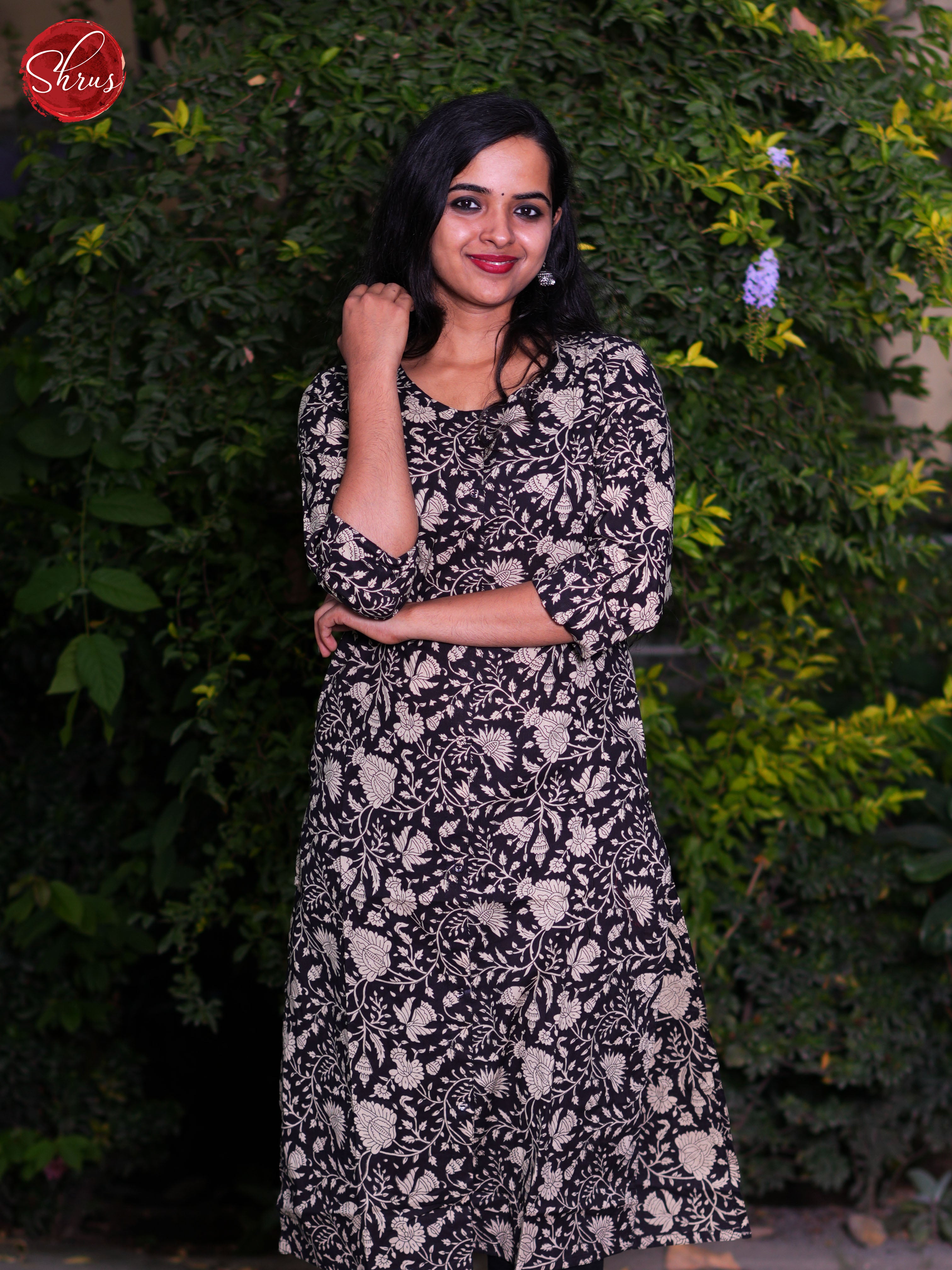 Black - Casual Readymade Kurti - Shop on ShrusEternity.com