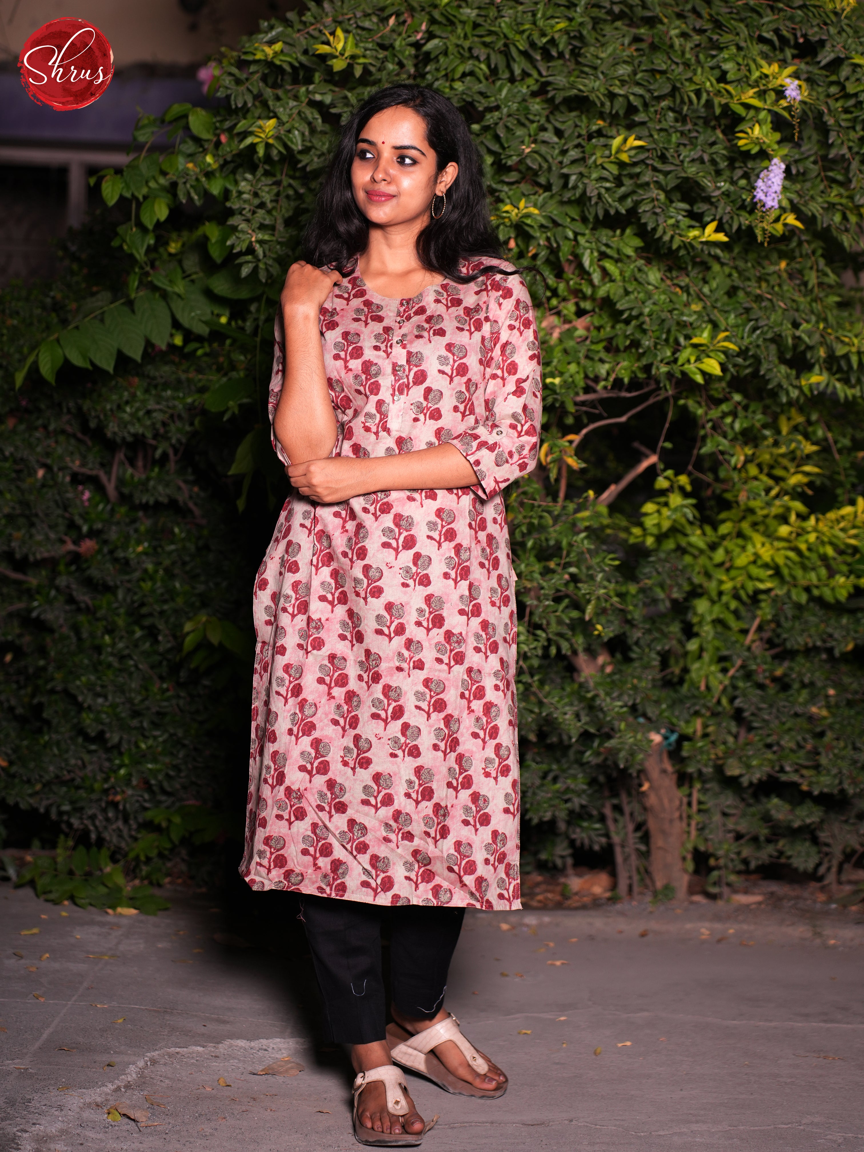 Pink- Readymade Kurti - Shop on ShrusEternity.com