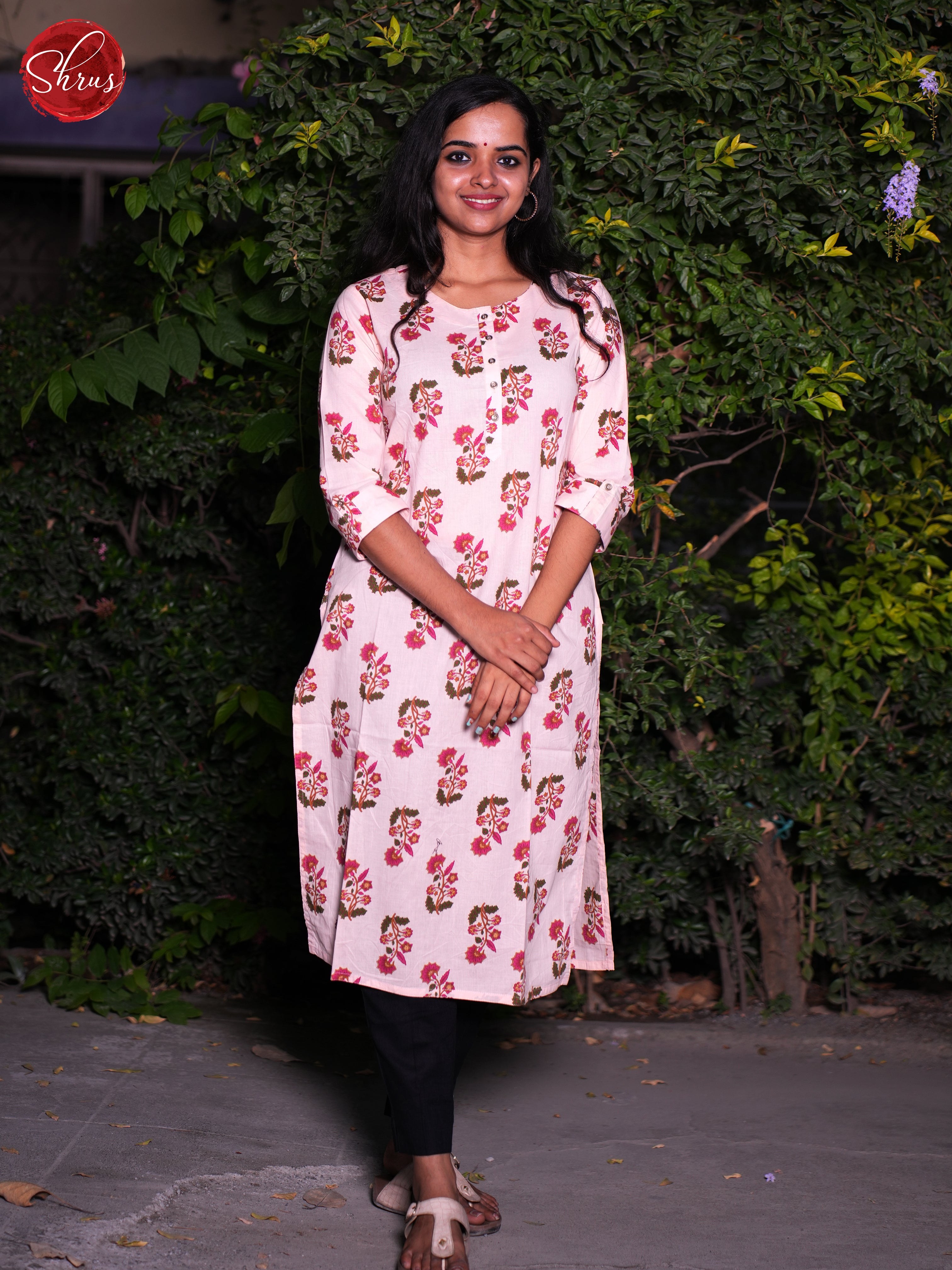 Pink- Readymade Kurti - Shop on ShrusEternity.com