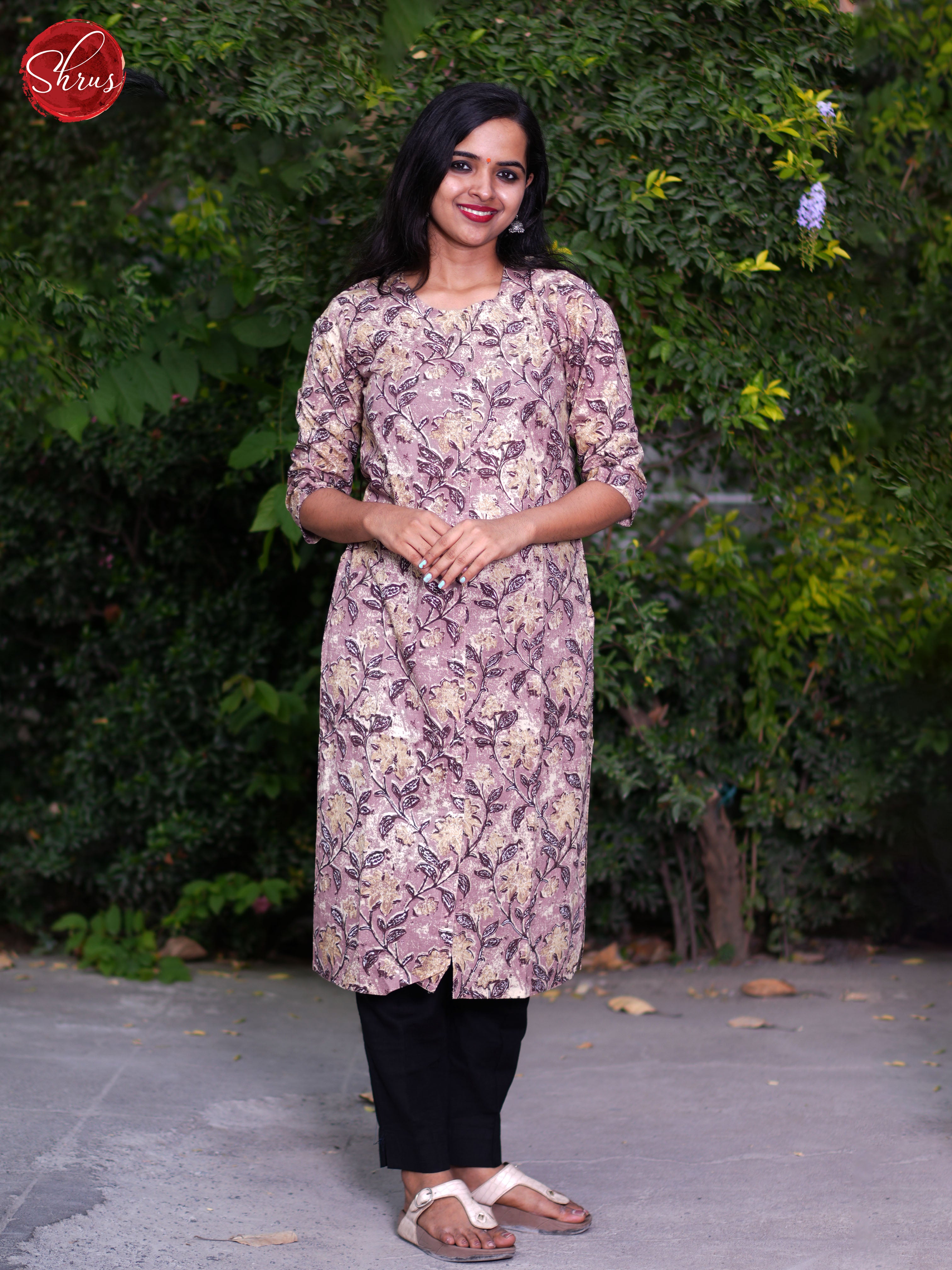 Pink -Casual  Readymade Kurti - Shop on ShrusEternity.com