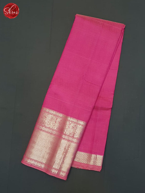 Half White Korvai Contrast Temple Border Kanchipuram Silk Saree