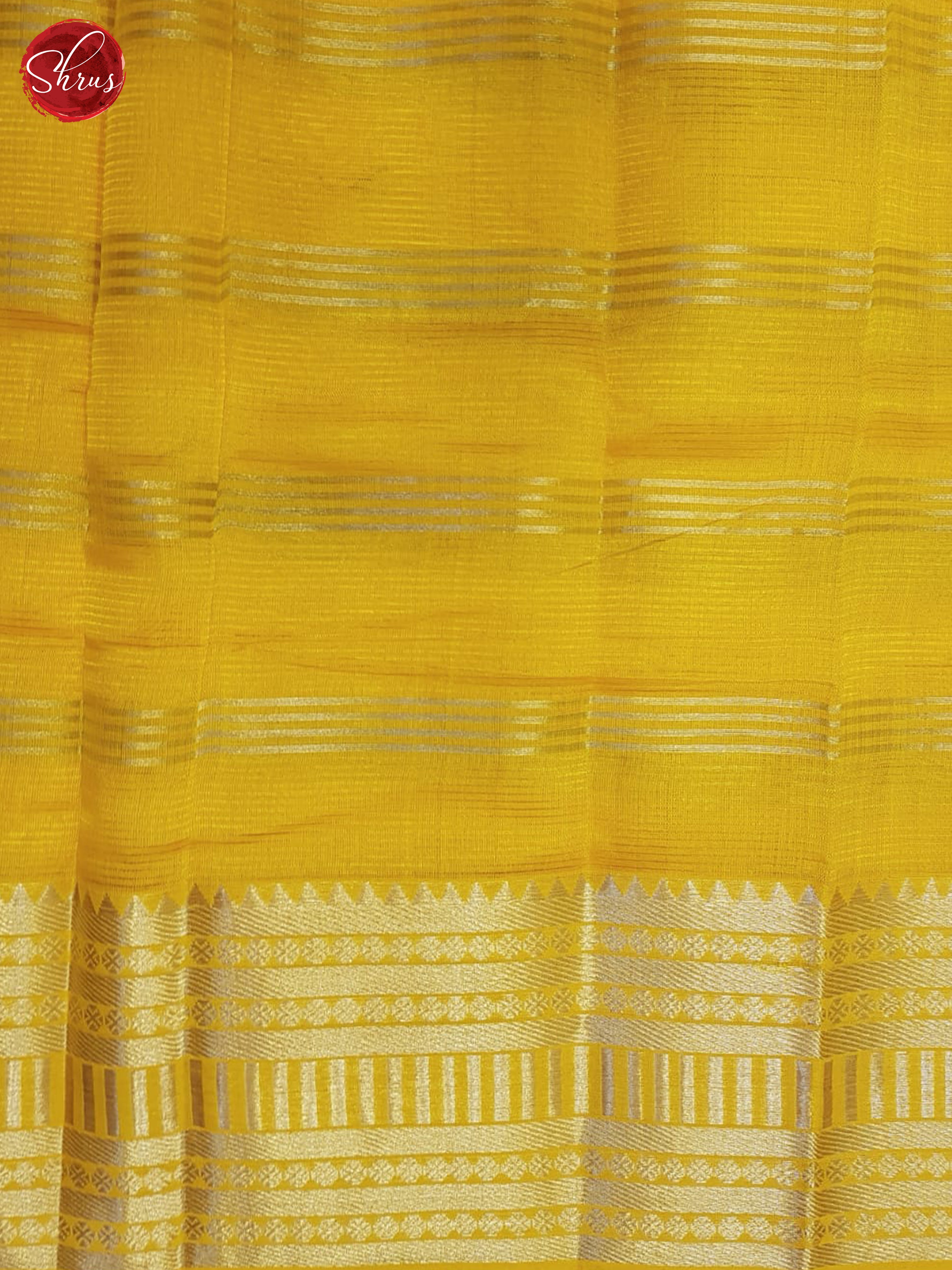 Yellow(Single tone)-Mangalagiri silk cotton saree - Shop on ShrusEternity.com