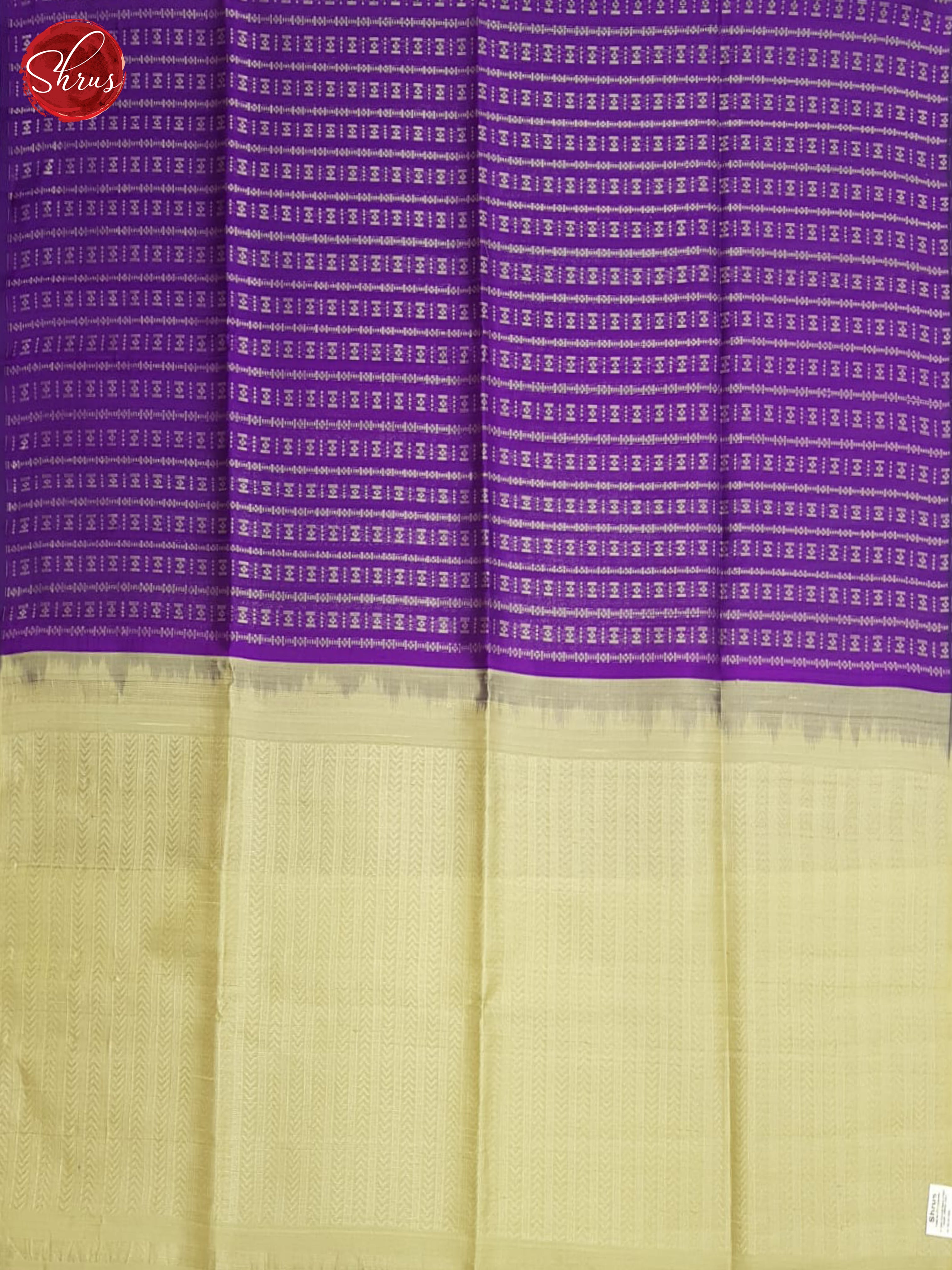 Purple and Grey - Raw Silk Saree - Shop on ShrusEternity.com