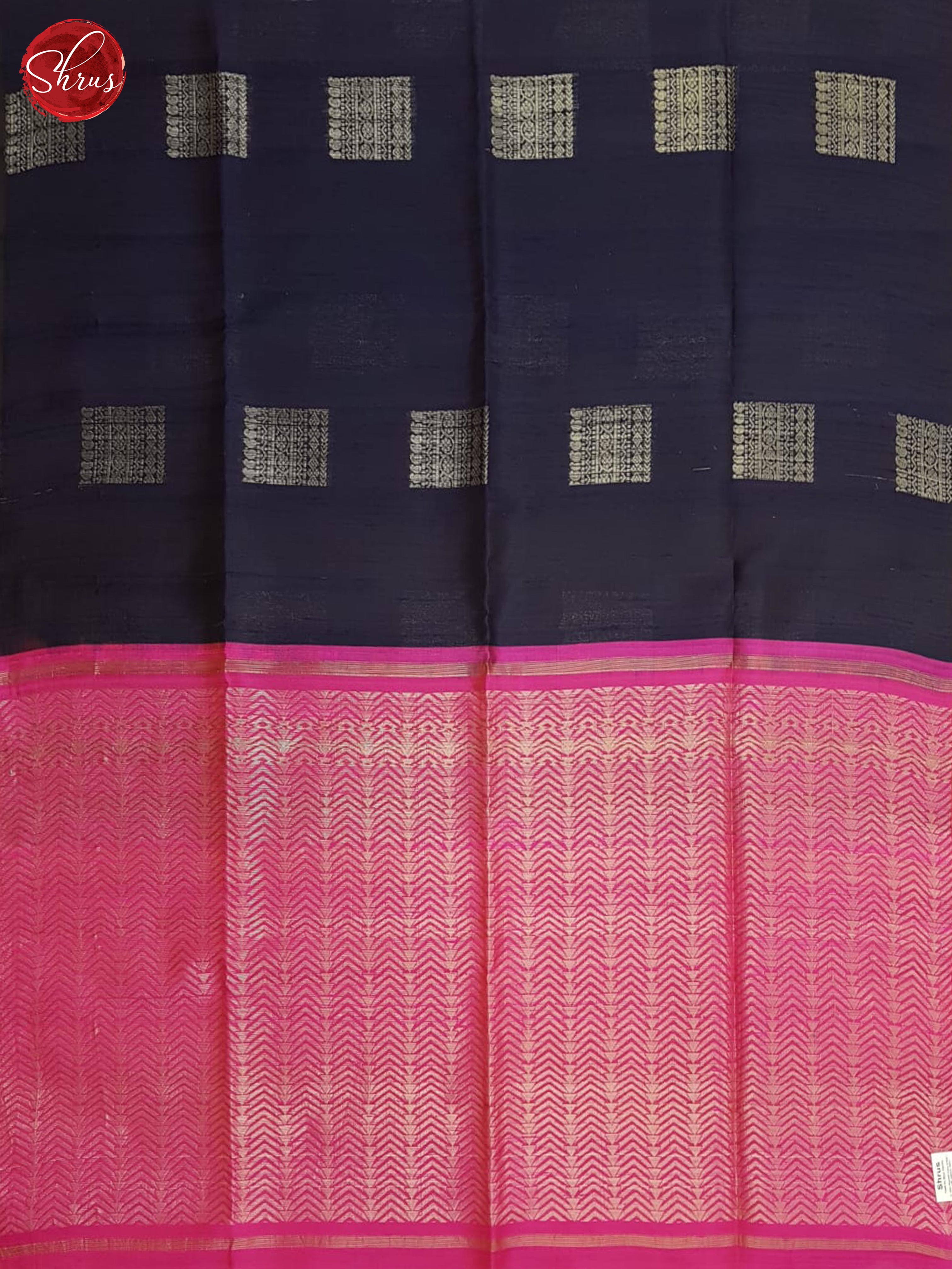 Blue and Pink - Raw Silk Saree - Shop on ShrusEternity.com