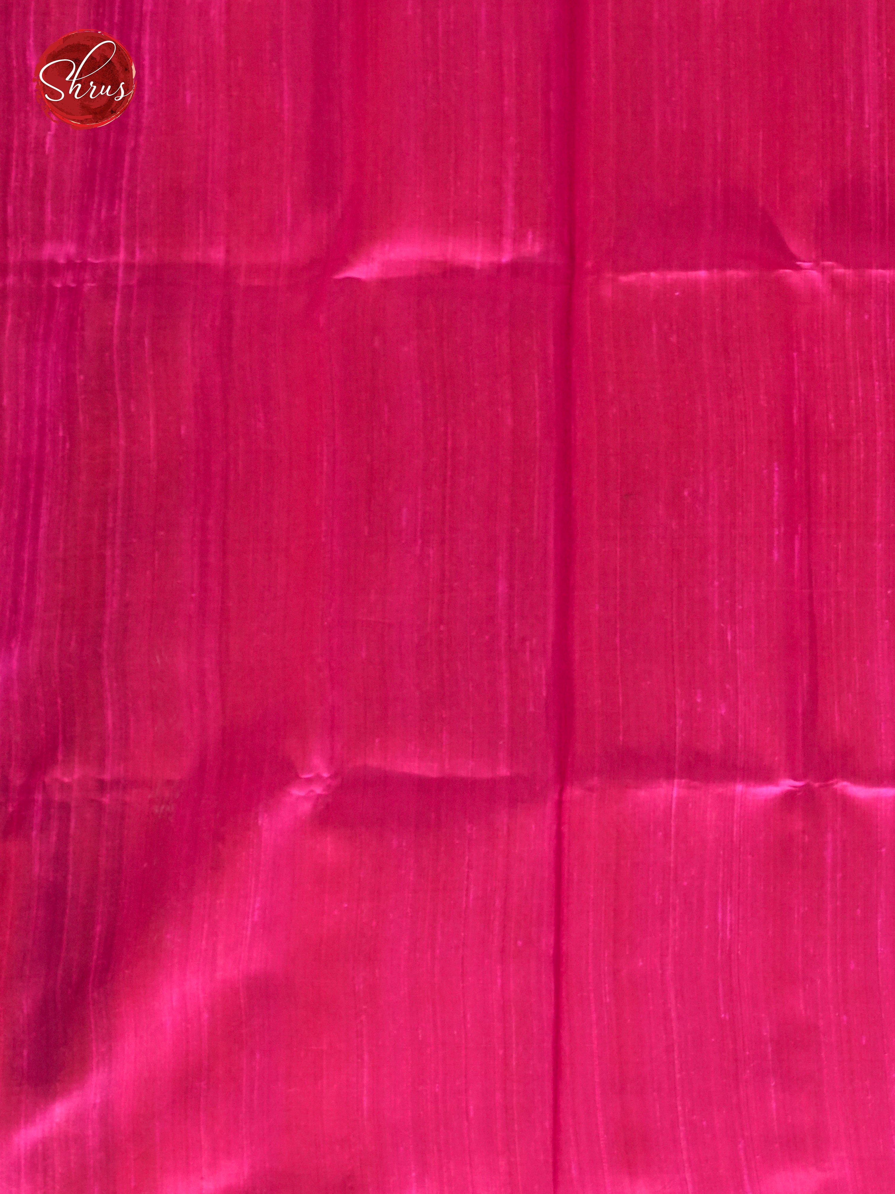 Navy Blue and Pink - Raw Silk Saree