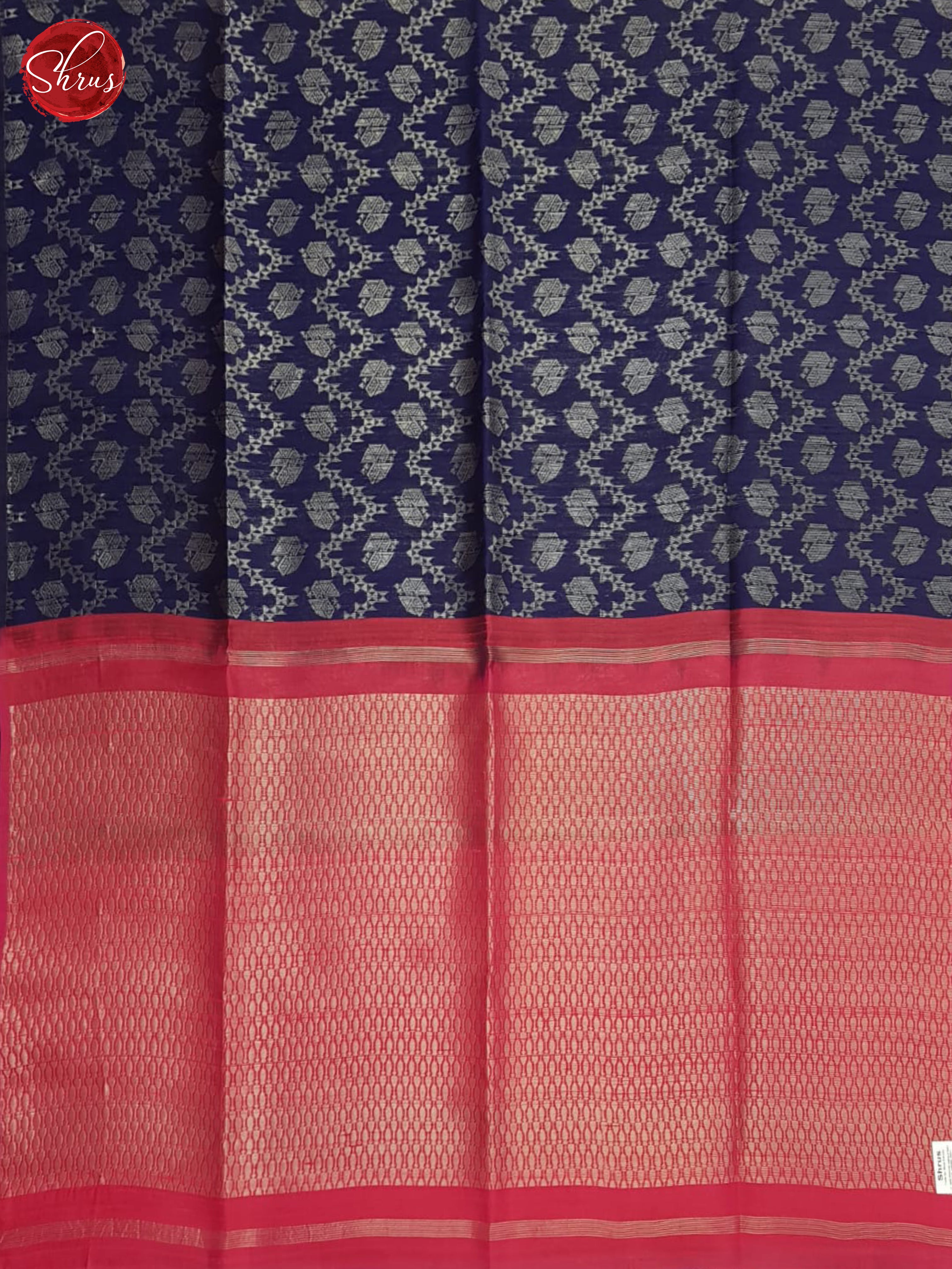 Blue and pink - Raw Silk Saree - Shop on ShrusEternity.com