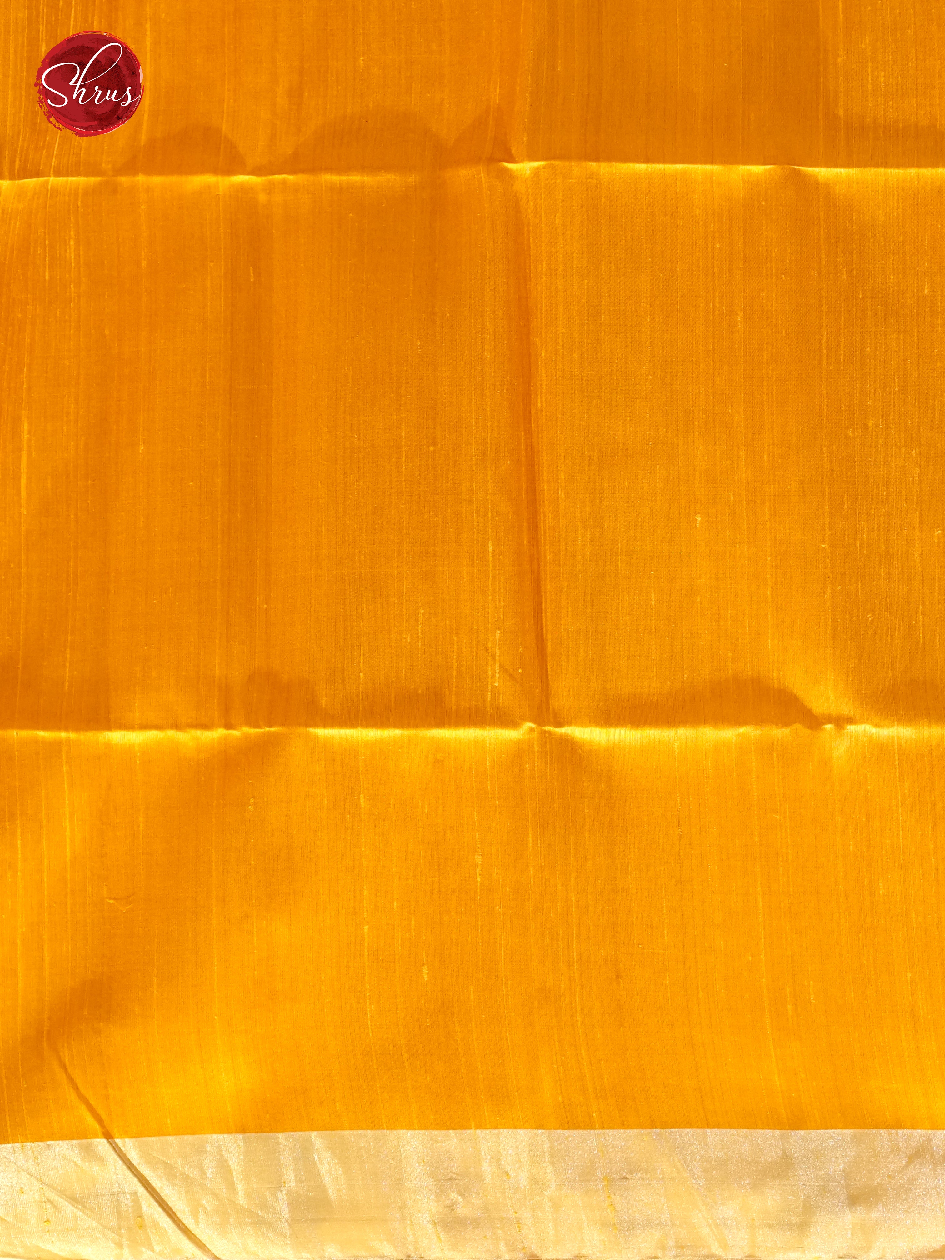 Light Blue and Mustard - Raw Silk Saree - Shop on ShrusEternity.com
